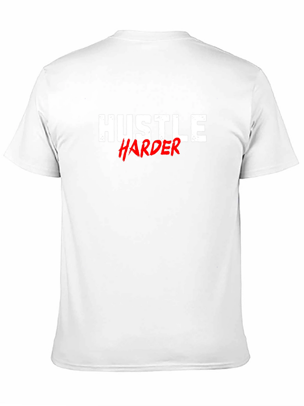 Hustle Harder Graphic Tee - Motivational Black T-Shirt
