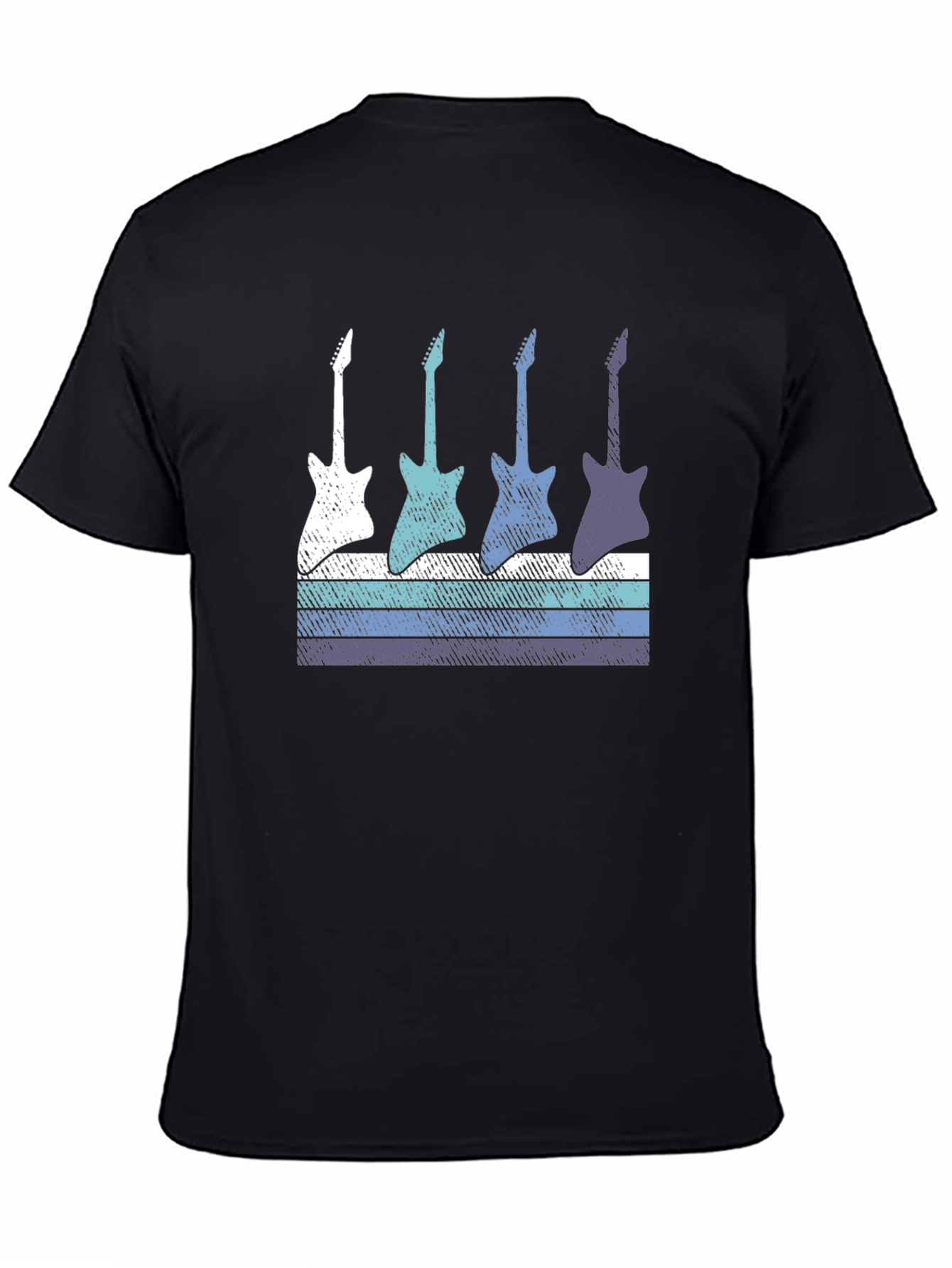 Retro Guitar T-Shirt - Cool Music Lover Tee
