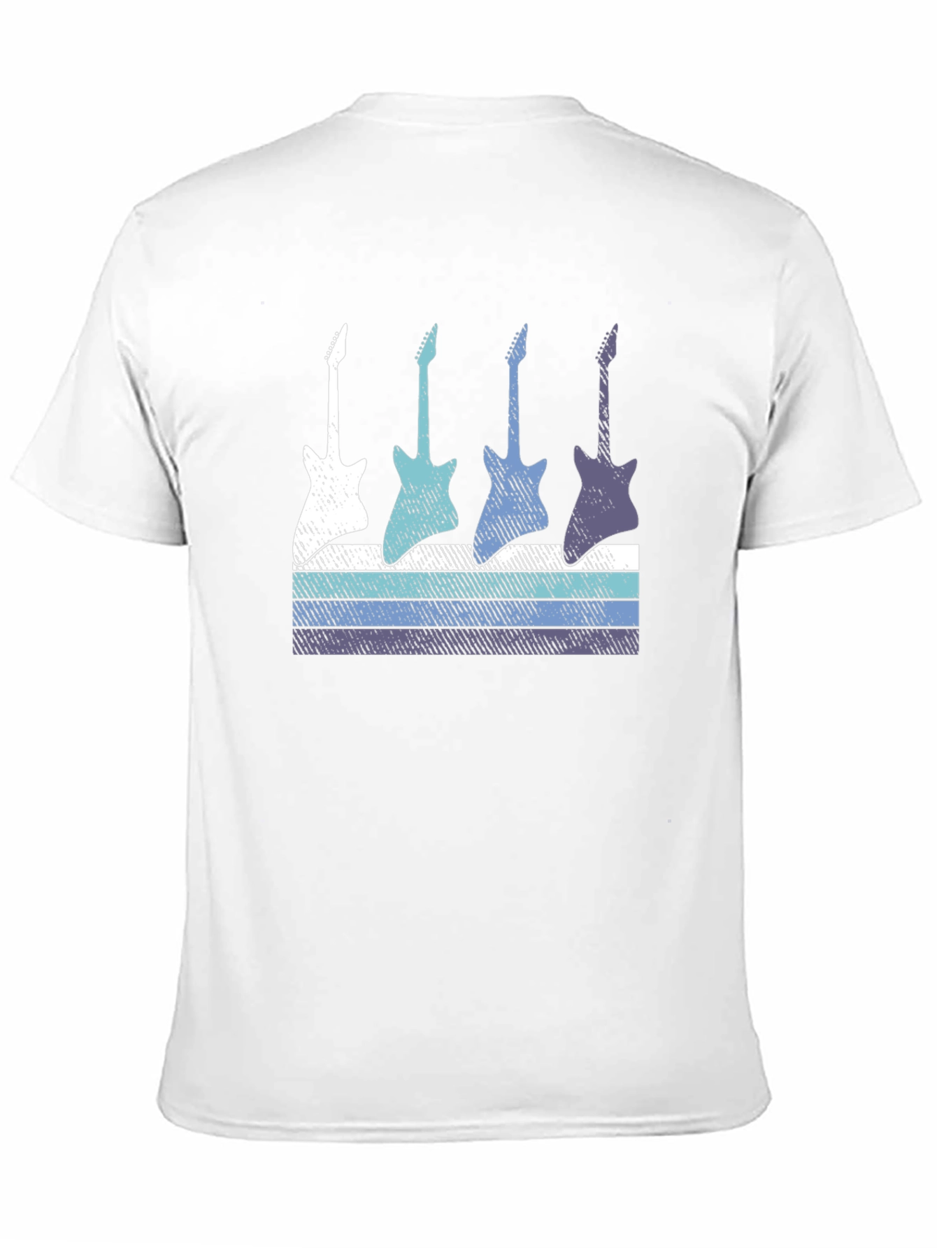 Retro Guitar T-Shirt - Cool Music Lover Tee