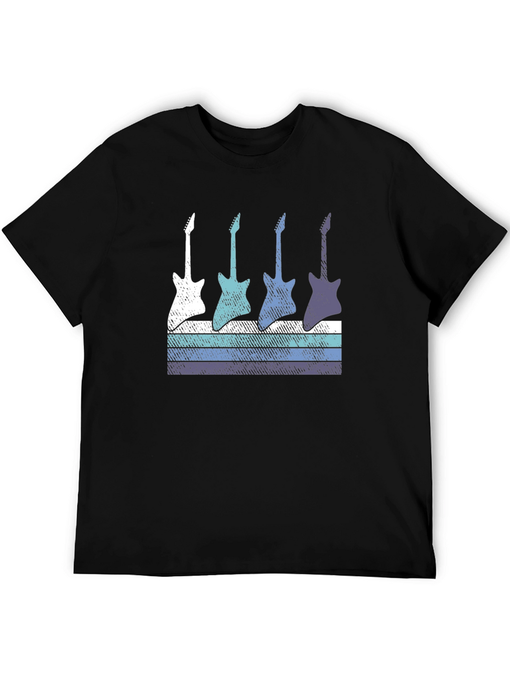 Retro Guitar T-Shirt - Cool Music Lover Tee