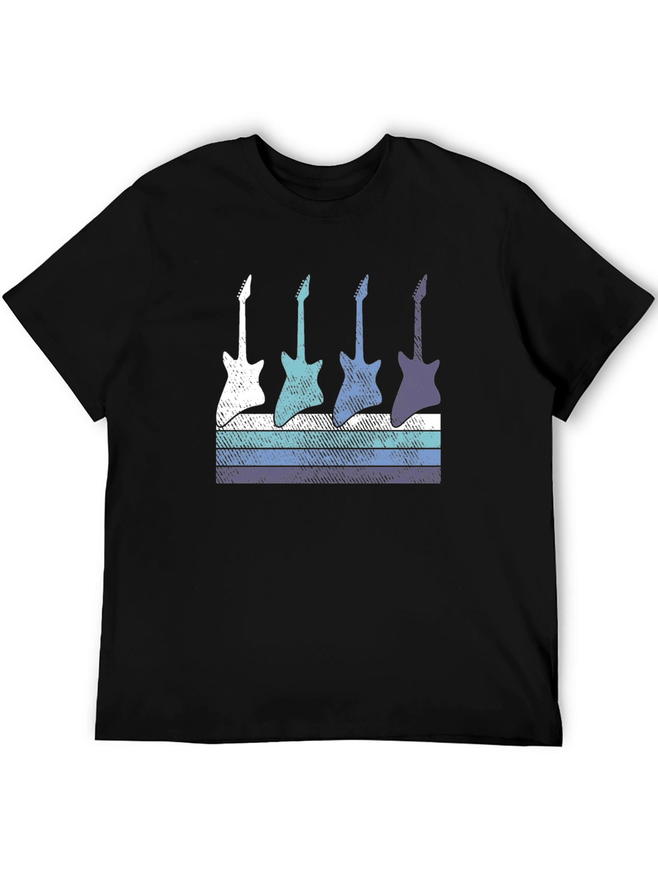 Retro Guitar T-Shirt - Cool Music Lover Tee