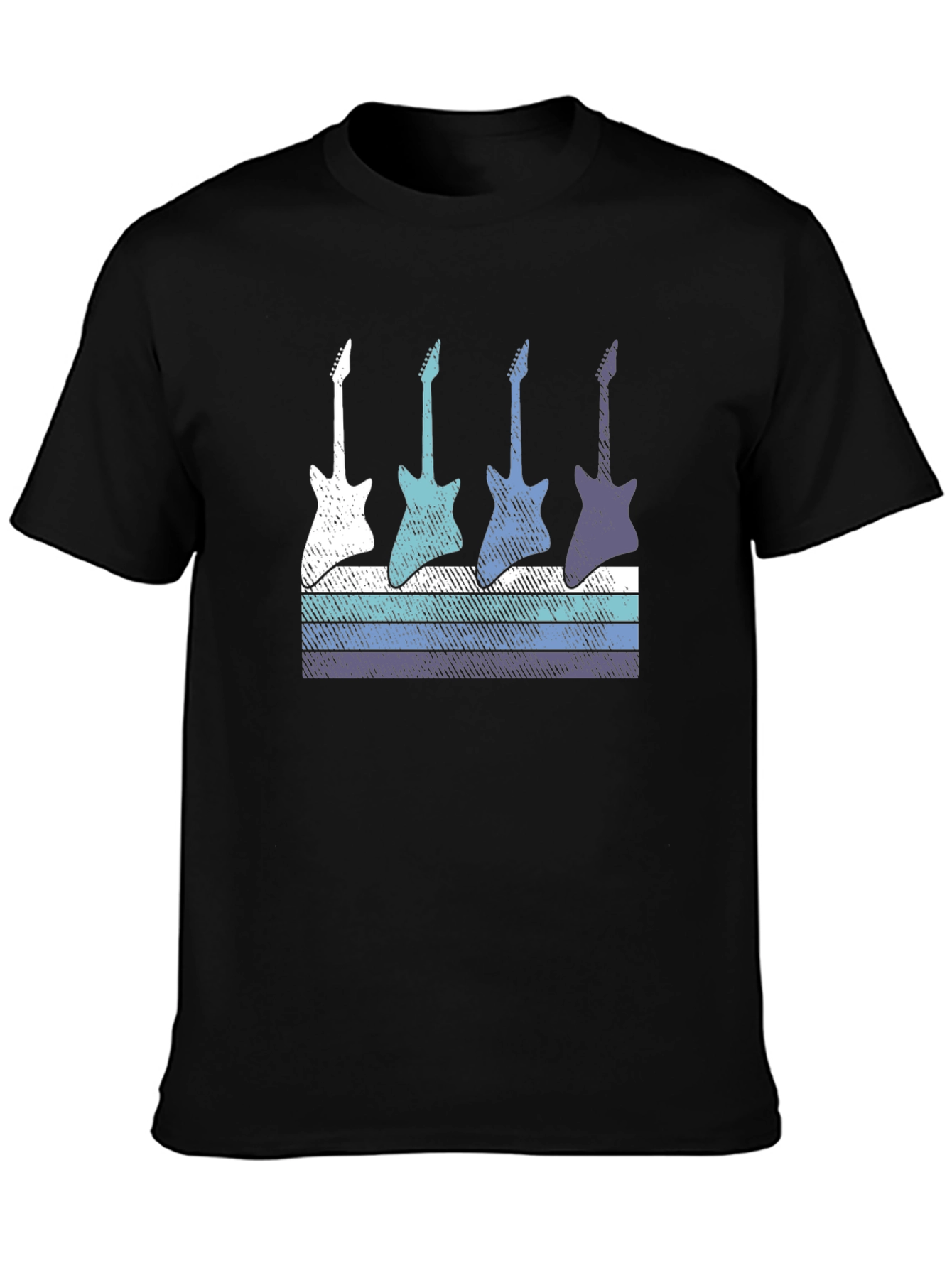 Retro Guitar T-Shirt - Cool Music Lover Tee