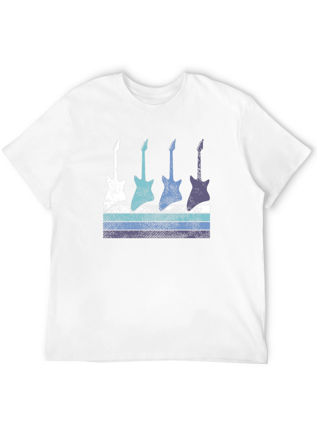 Retro Guitar T-Shirt - Cool Music Lover Tee