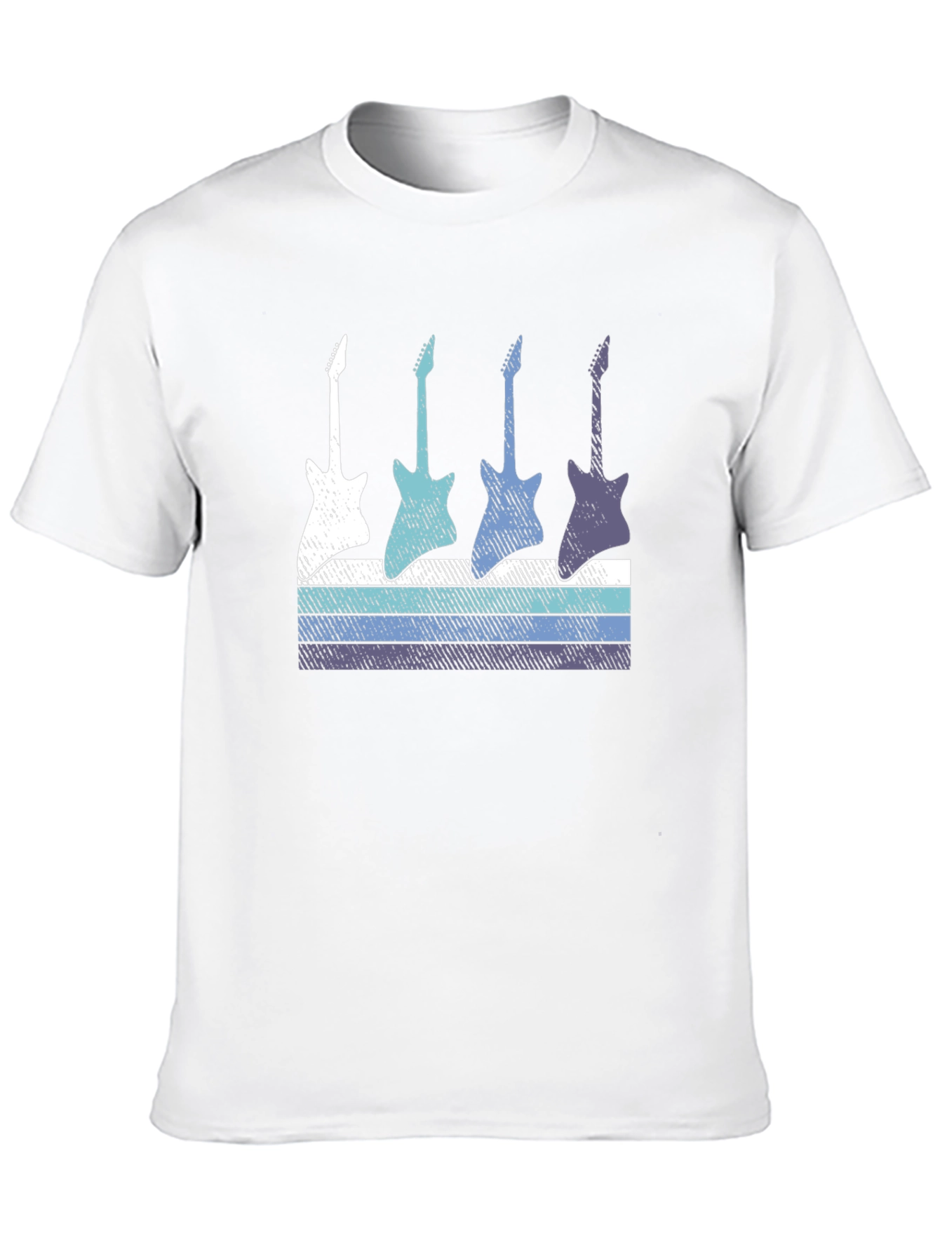 Retro Guitar T-Shirt - Cool Music Lover Tee