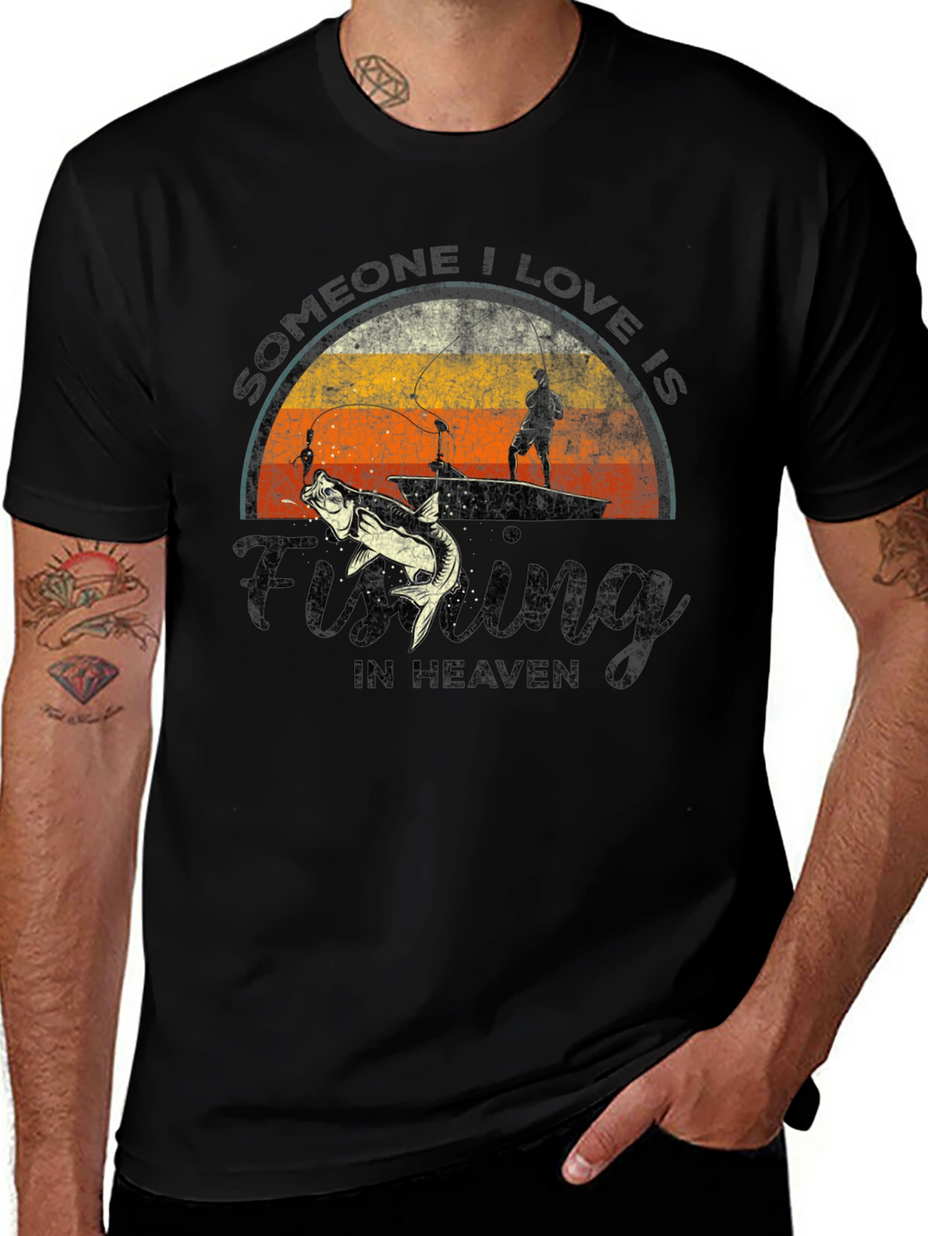 Fishing in Heaven Graphic T-Shirt