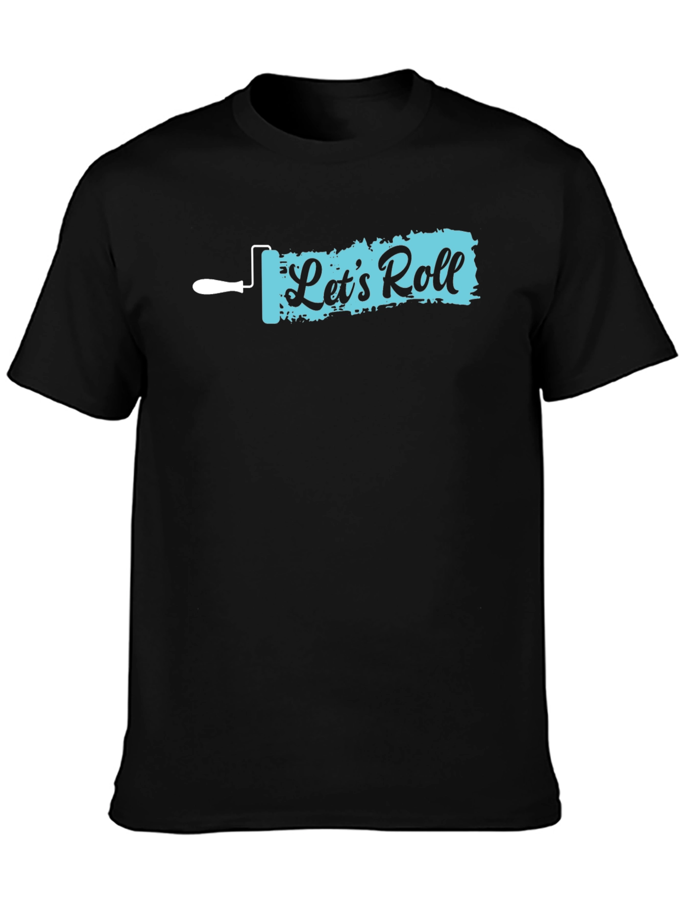 Lets Roll Painter T-Shirt - Black Graphic Tee
