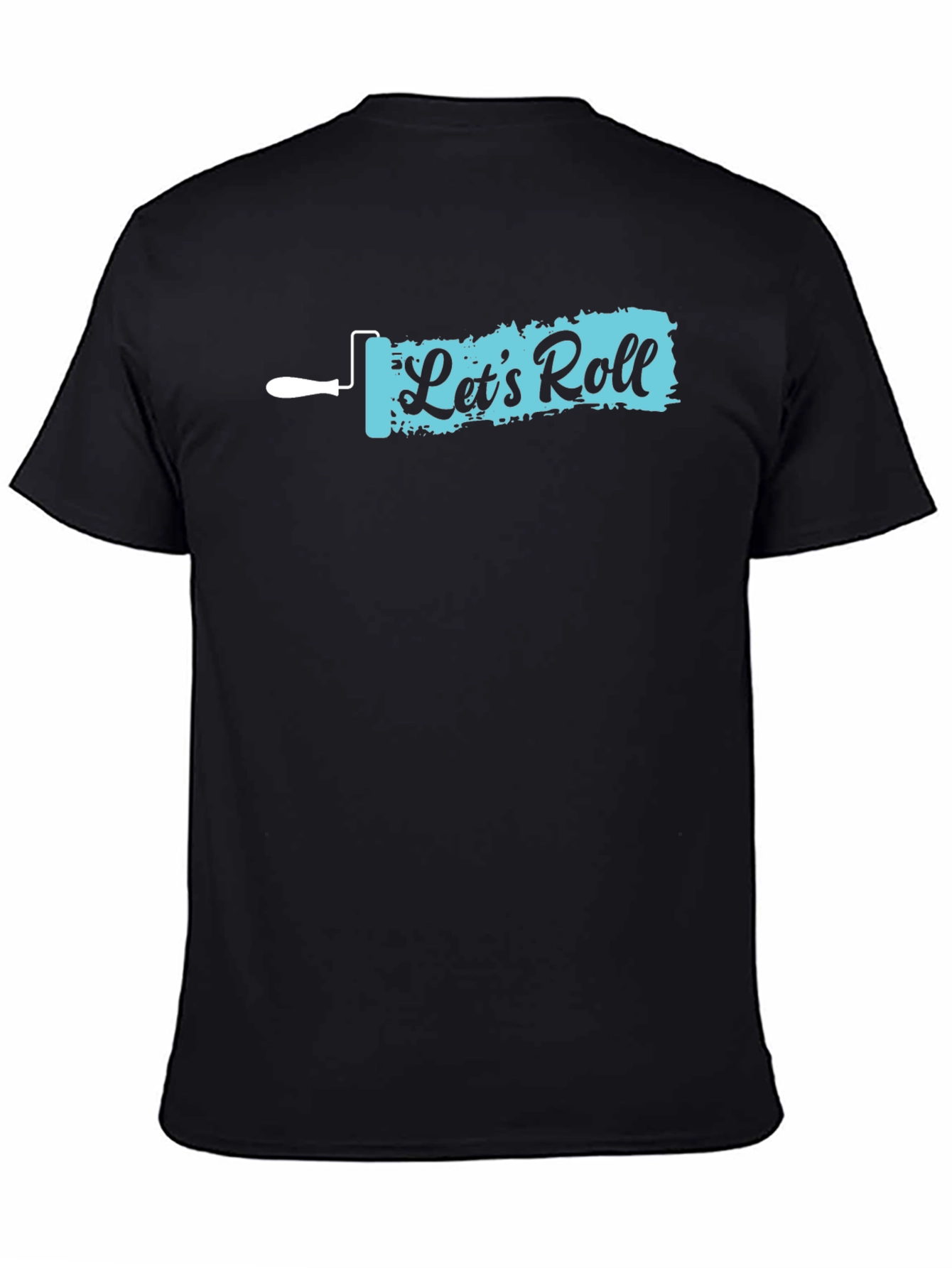 Lets Roll Painter T-Shirt - Black Graphic Tee