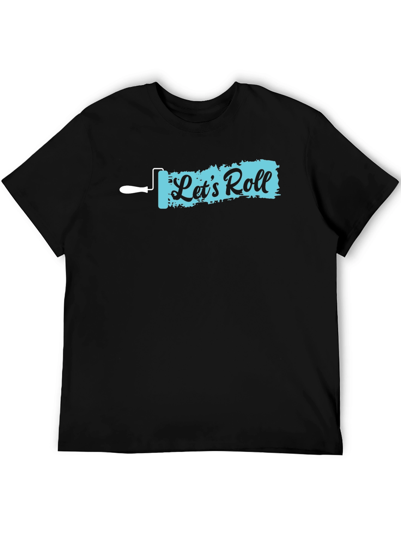 Lets Roll Painter T-Shirt - Black Graphic Tee