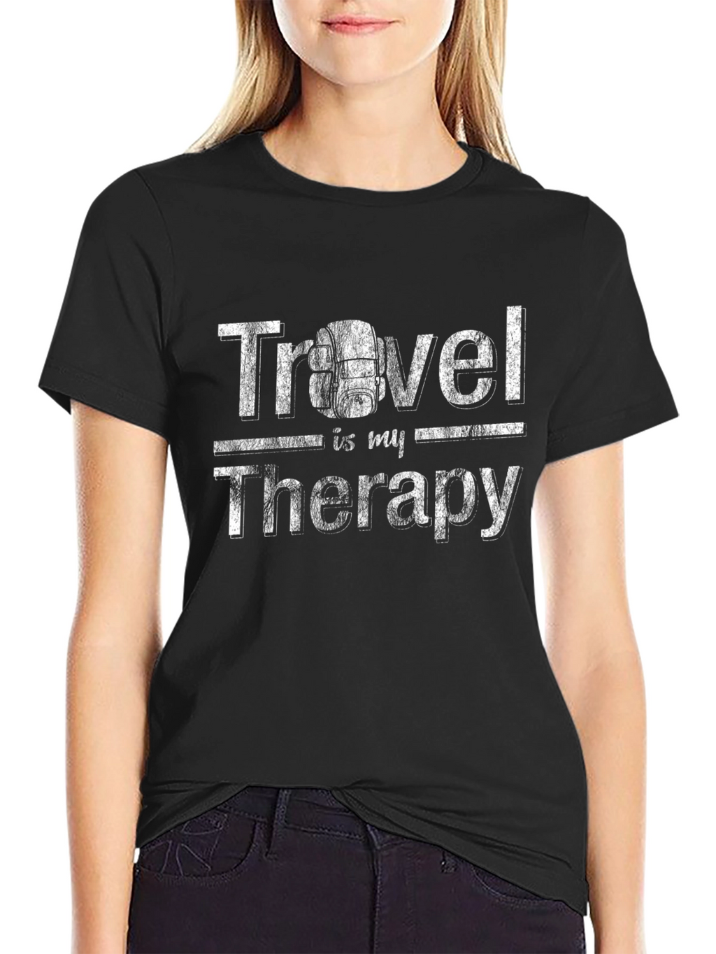Travel is My Therapy Graphic T-Shirt