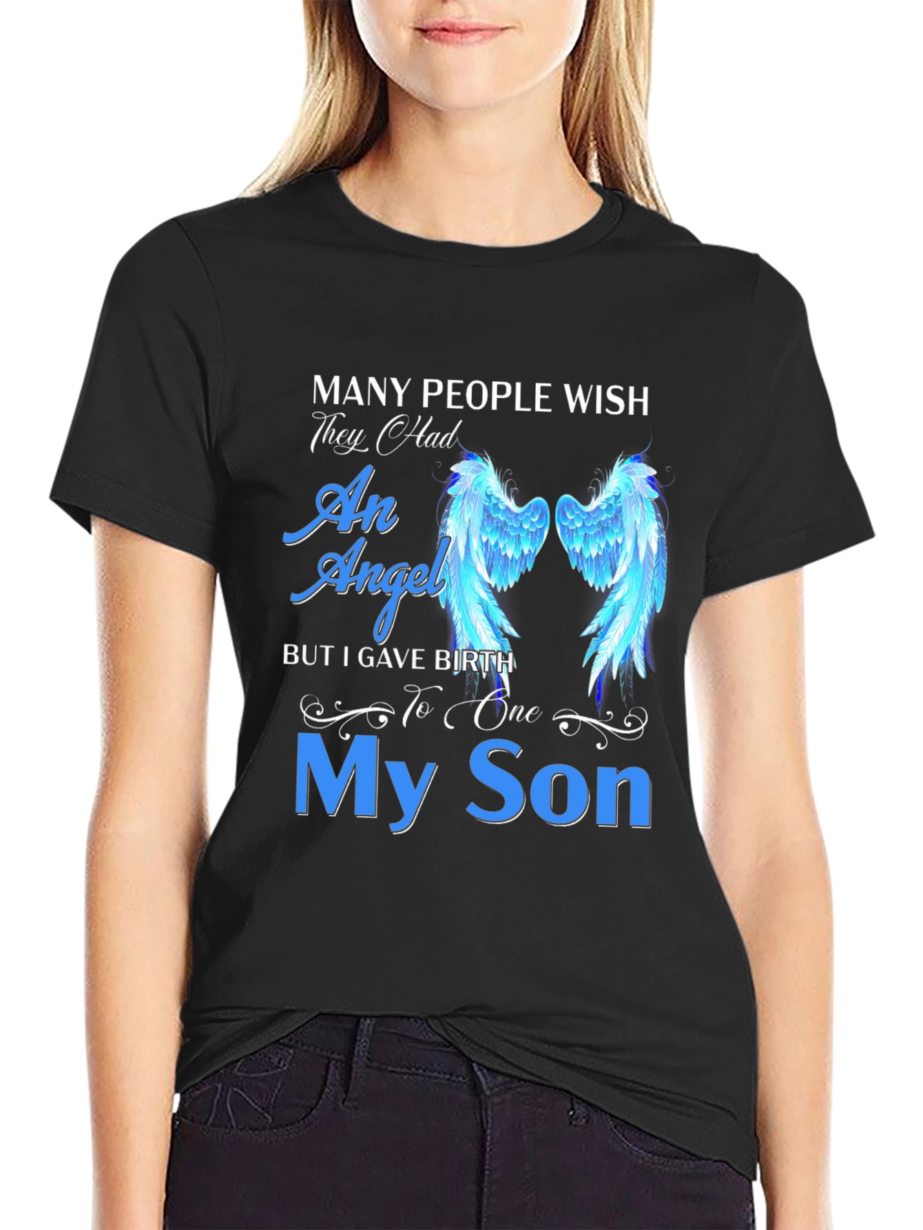 My Son Angel Wings Graphic Tee