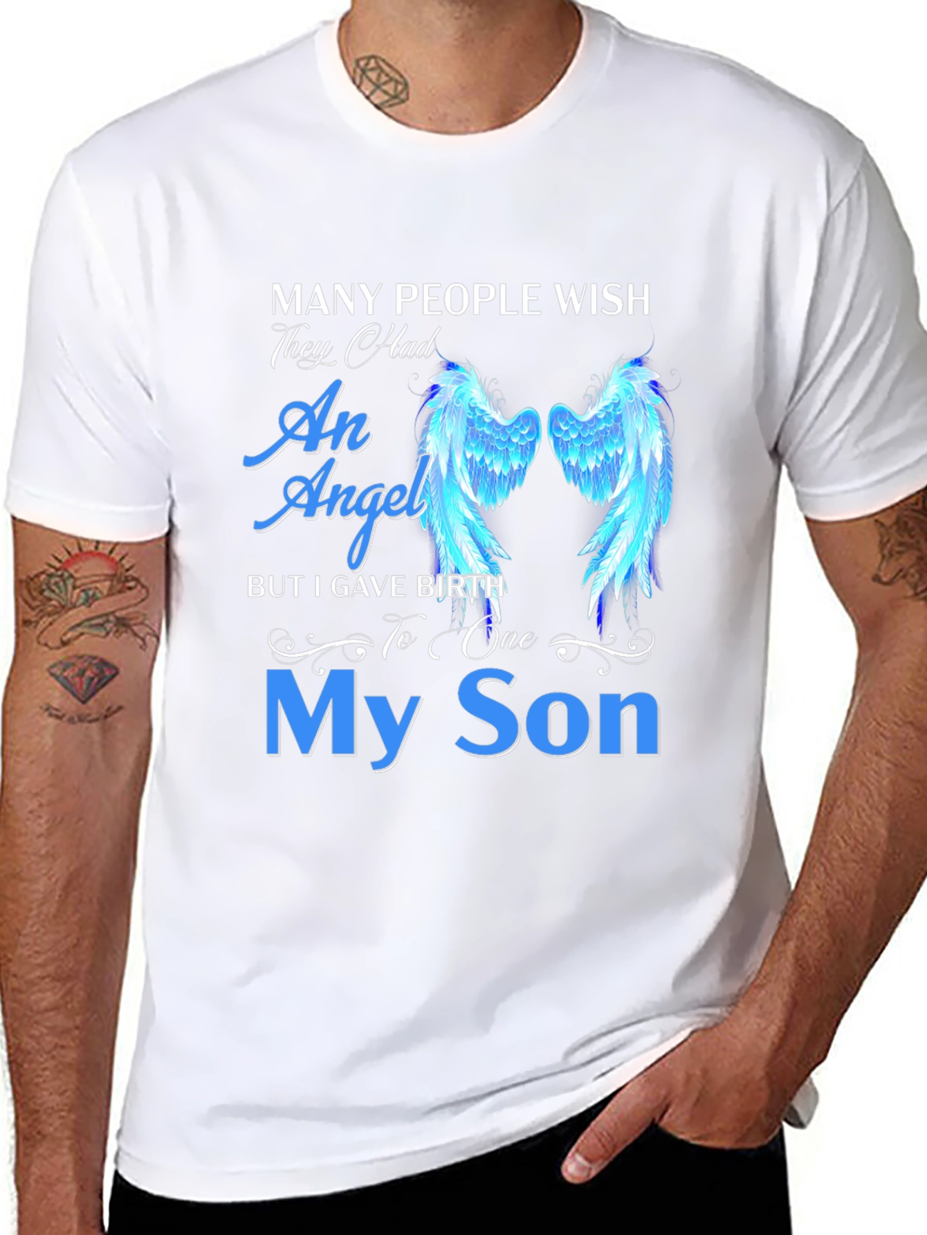 My Son Angel Wings Graphic Tee