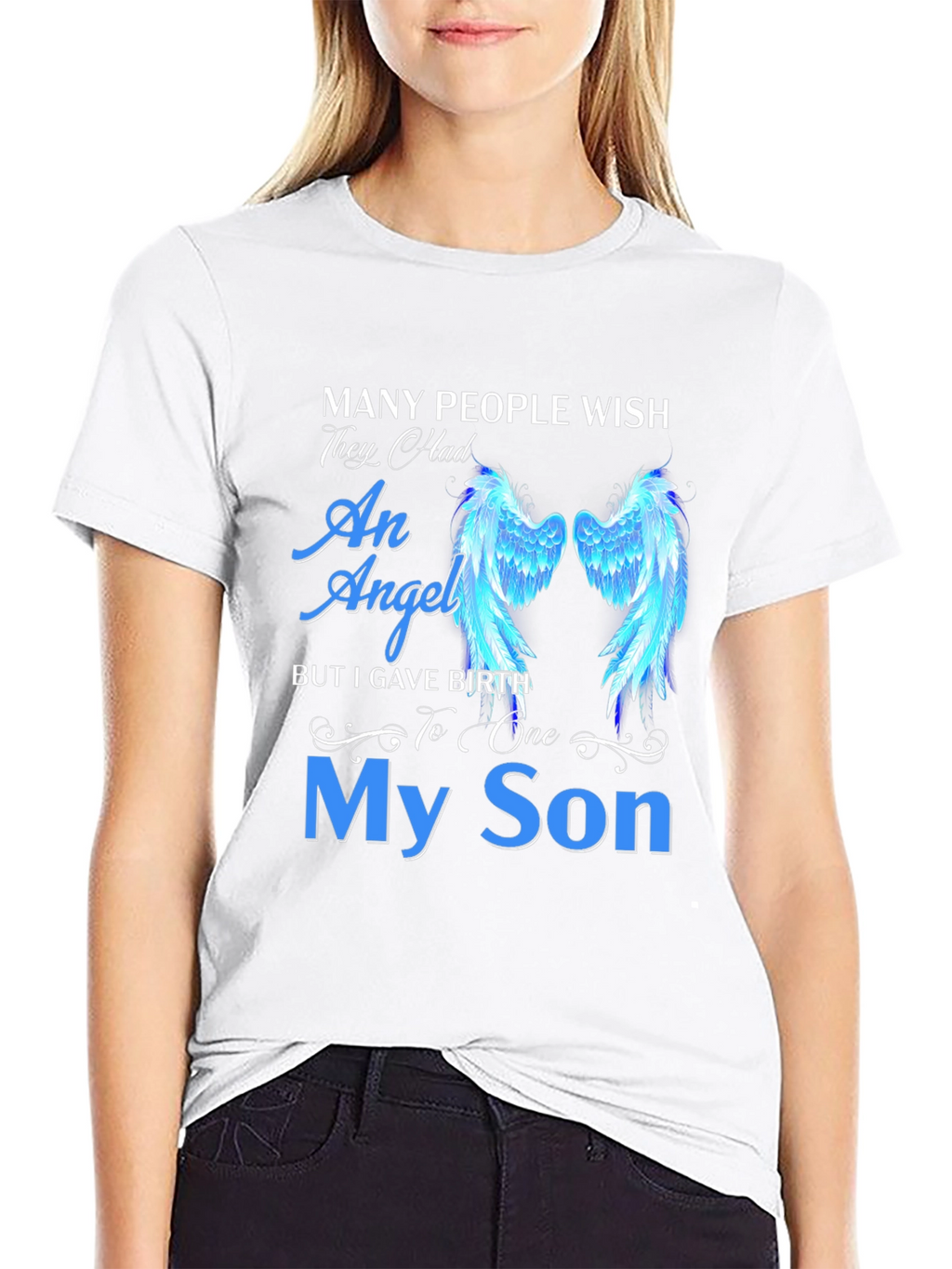 My Son Angel Wings Graphic Tee