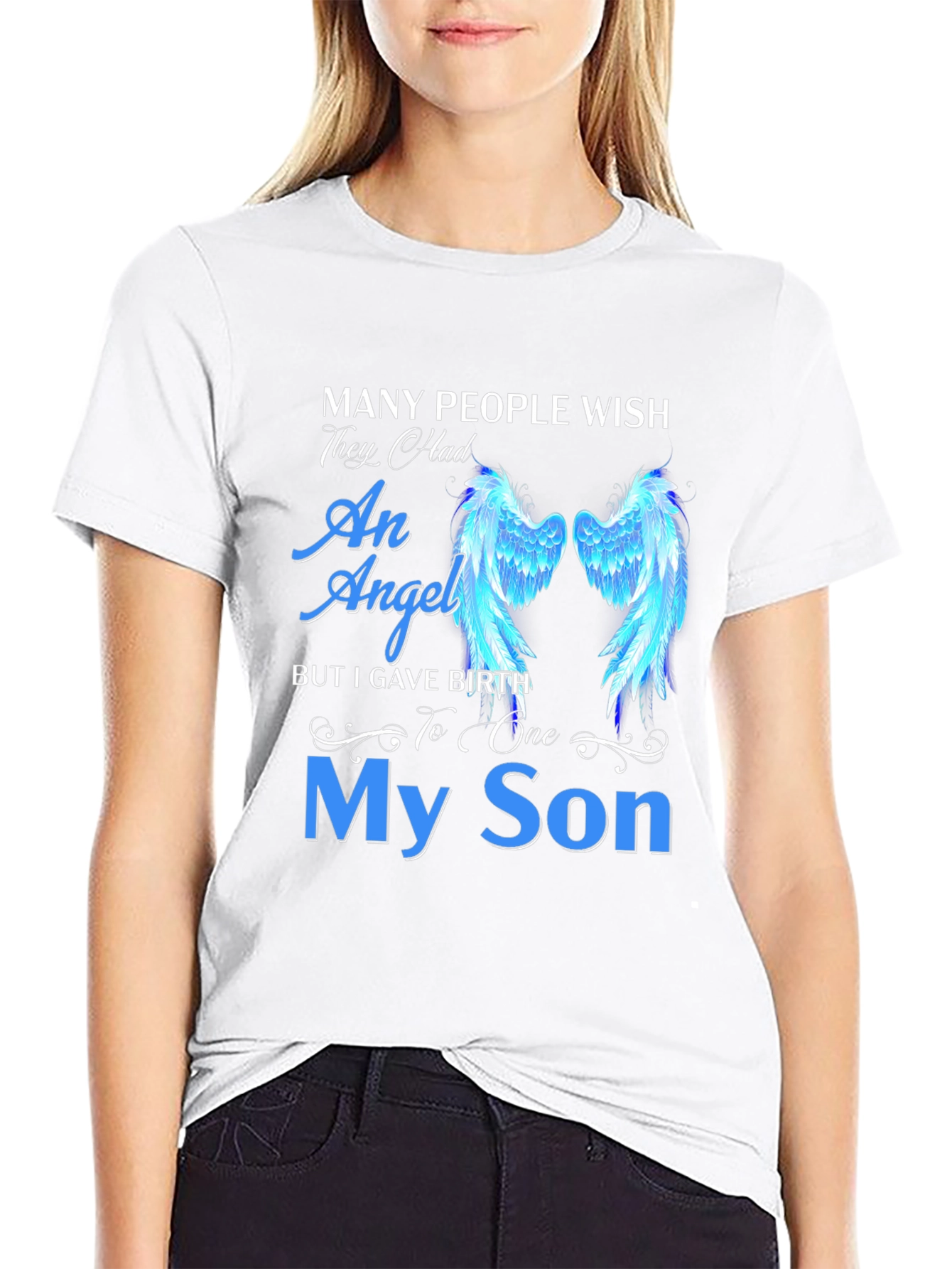 My Son Angel Wings Graphic Tee