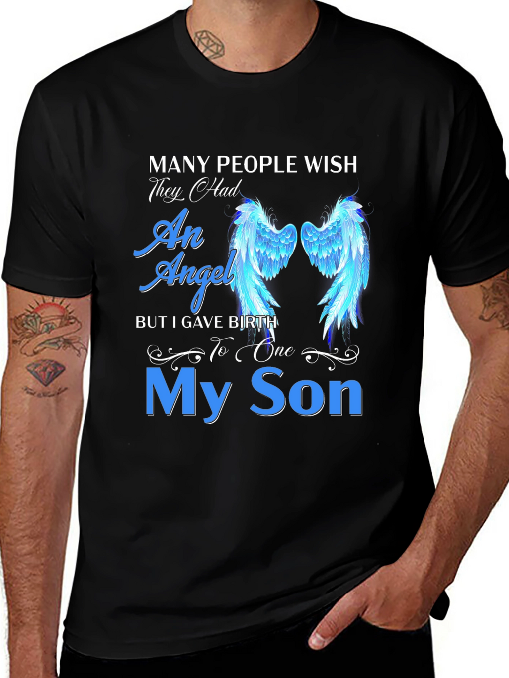 My Son Angel Wings Graphic Tee