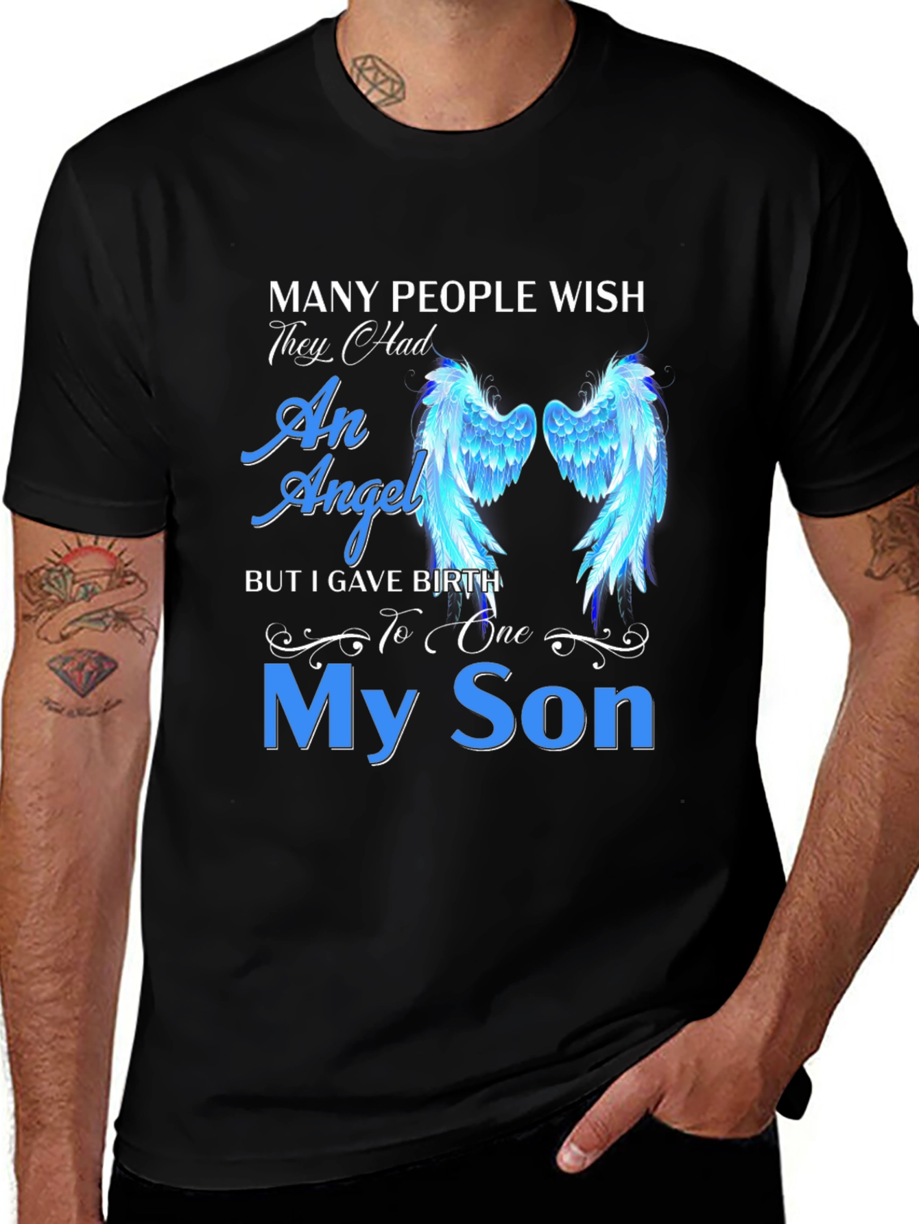 My Son Angel Wings Graphic Tee
