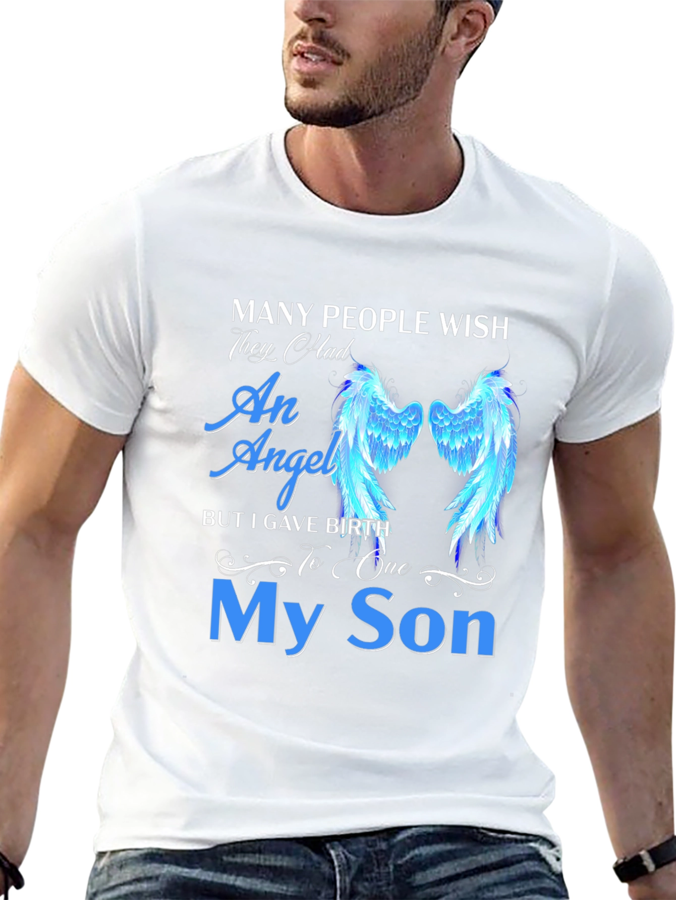 My Son Angel Wings Graphic Tee