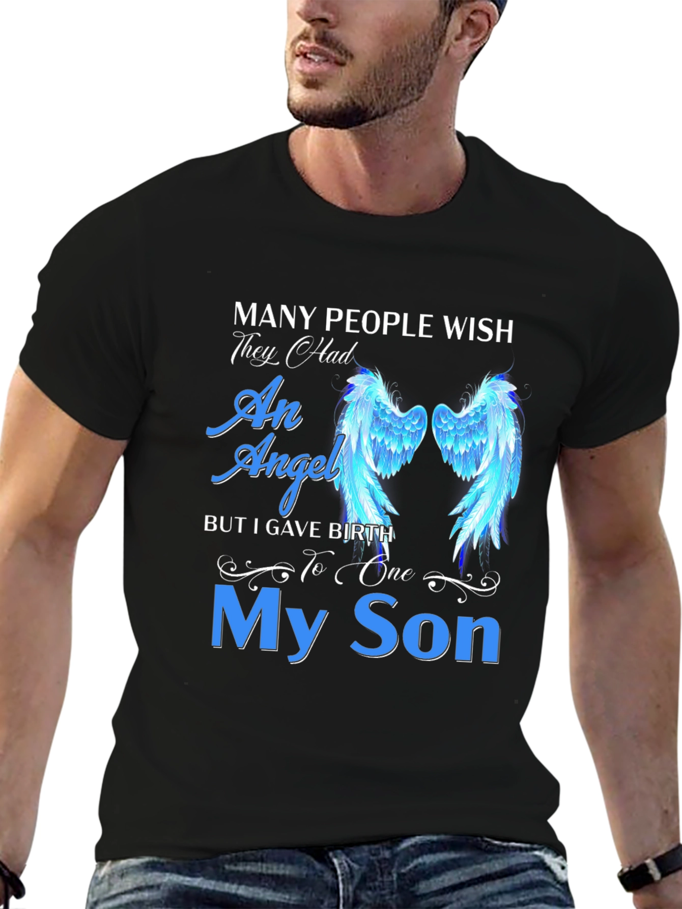 My Son Angel Wings Graphic Tee