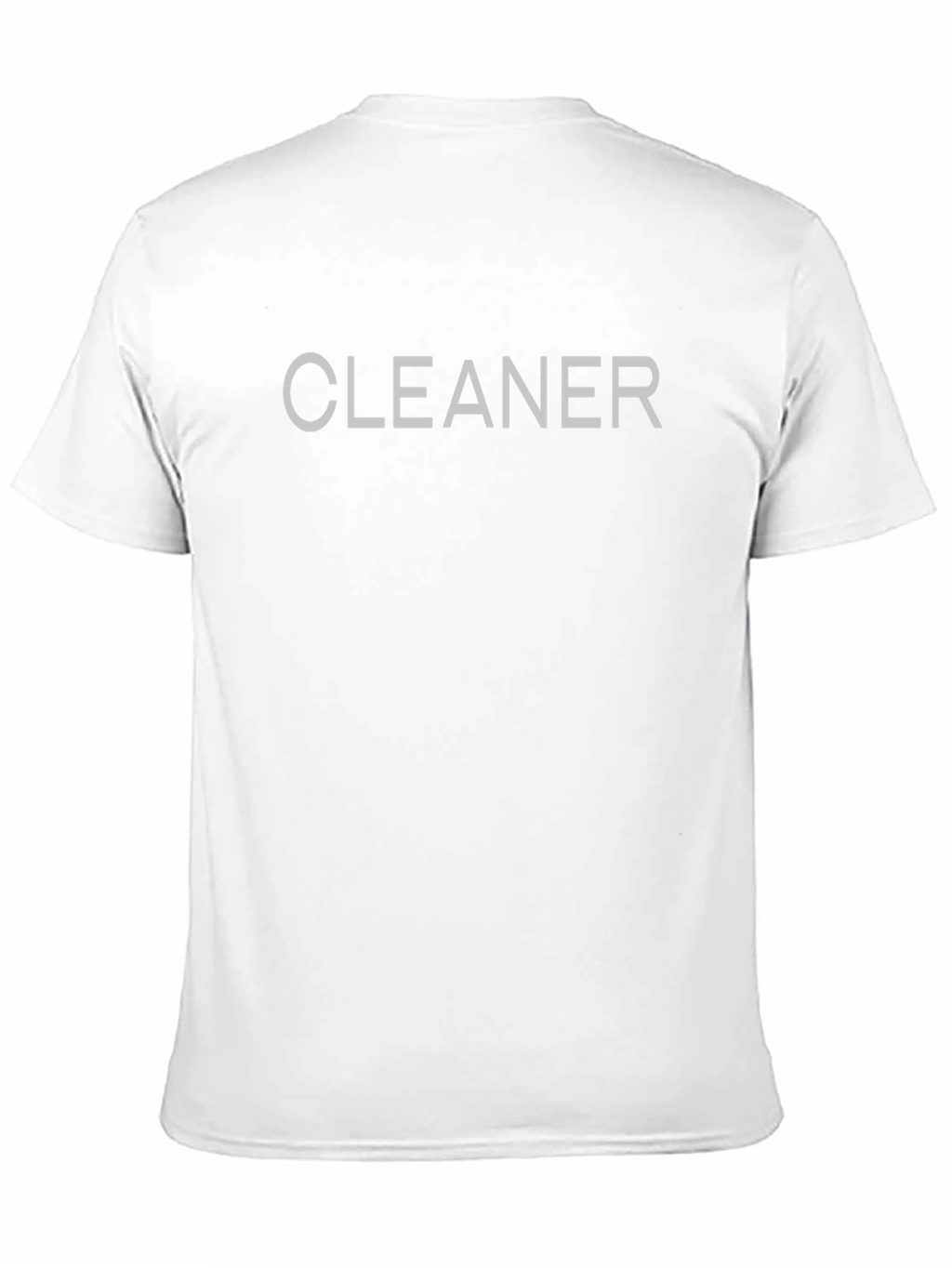 Cleaner Graphic Tee - Black Cotton Blend T-Shirt