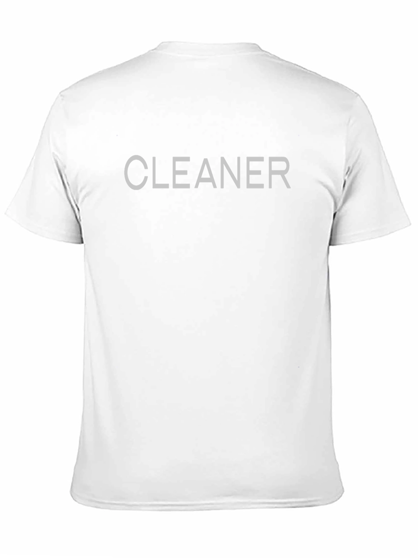 Cleaner Graphic Tee - Black Cotton Blend T-Shirt