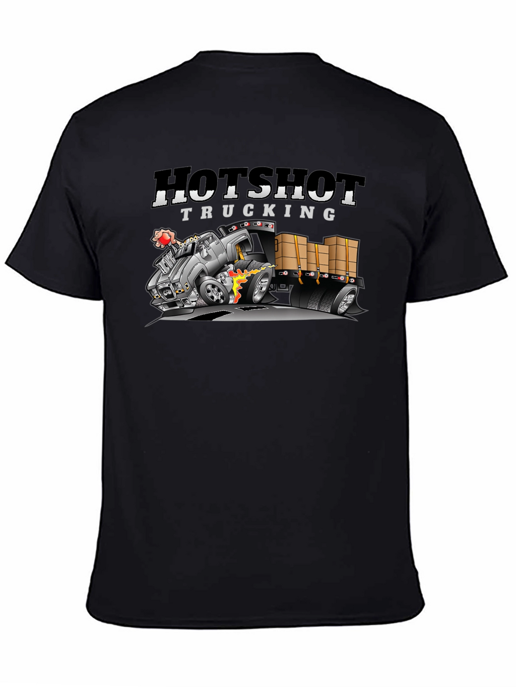 Hotshot Trucking Black Graphic Tee