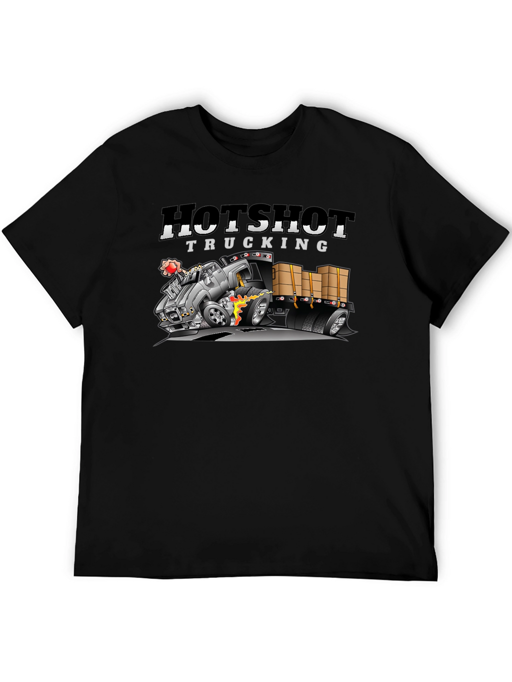 Hotshot Trucking Black Graphic Tee