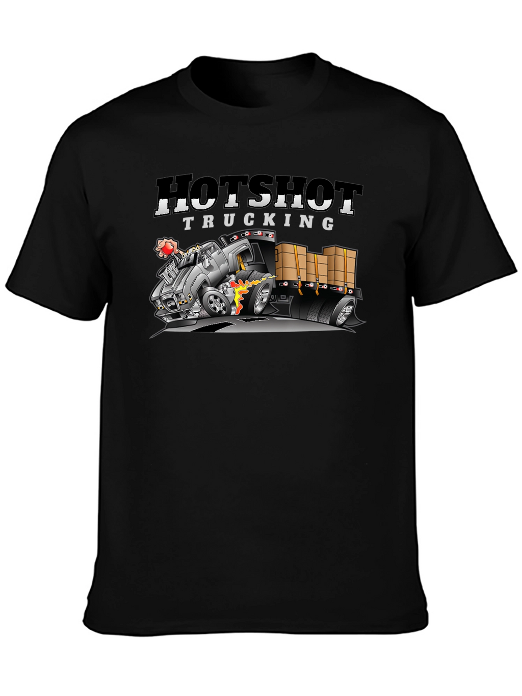 Hotshot Trucking Black Graphic Tee
