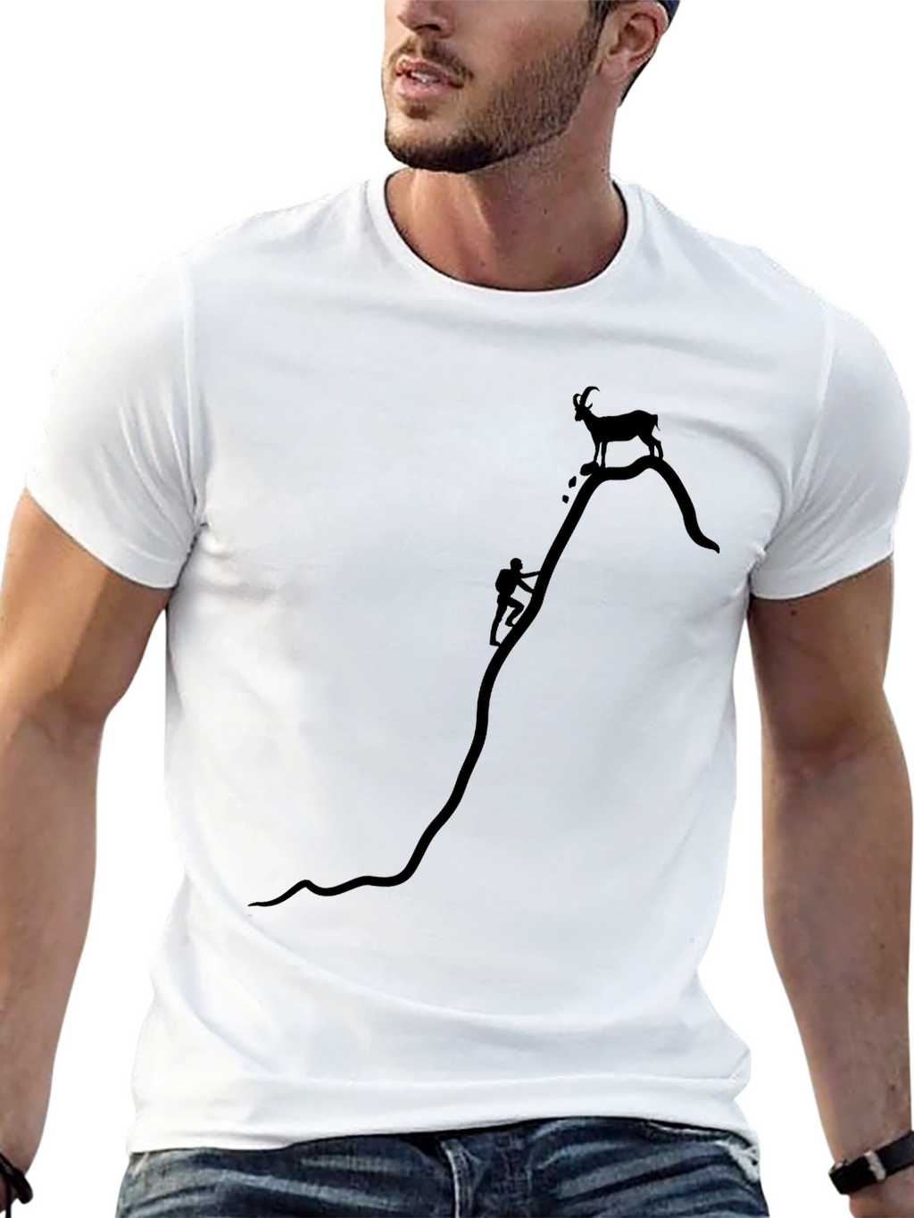 Black Mountain Climber Graphic Tee