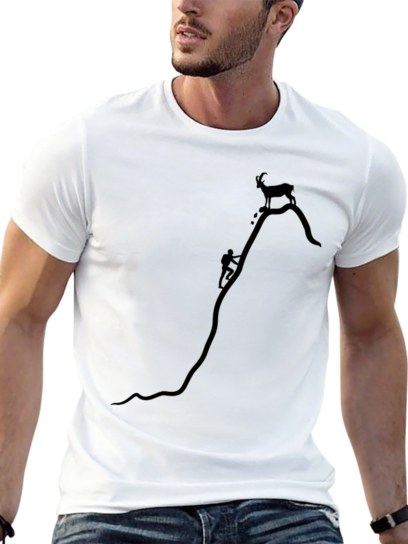 Black Mountain Climber Graphic Tee