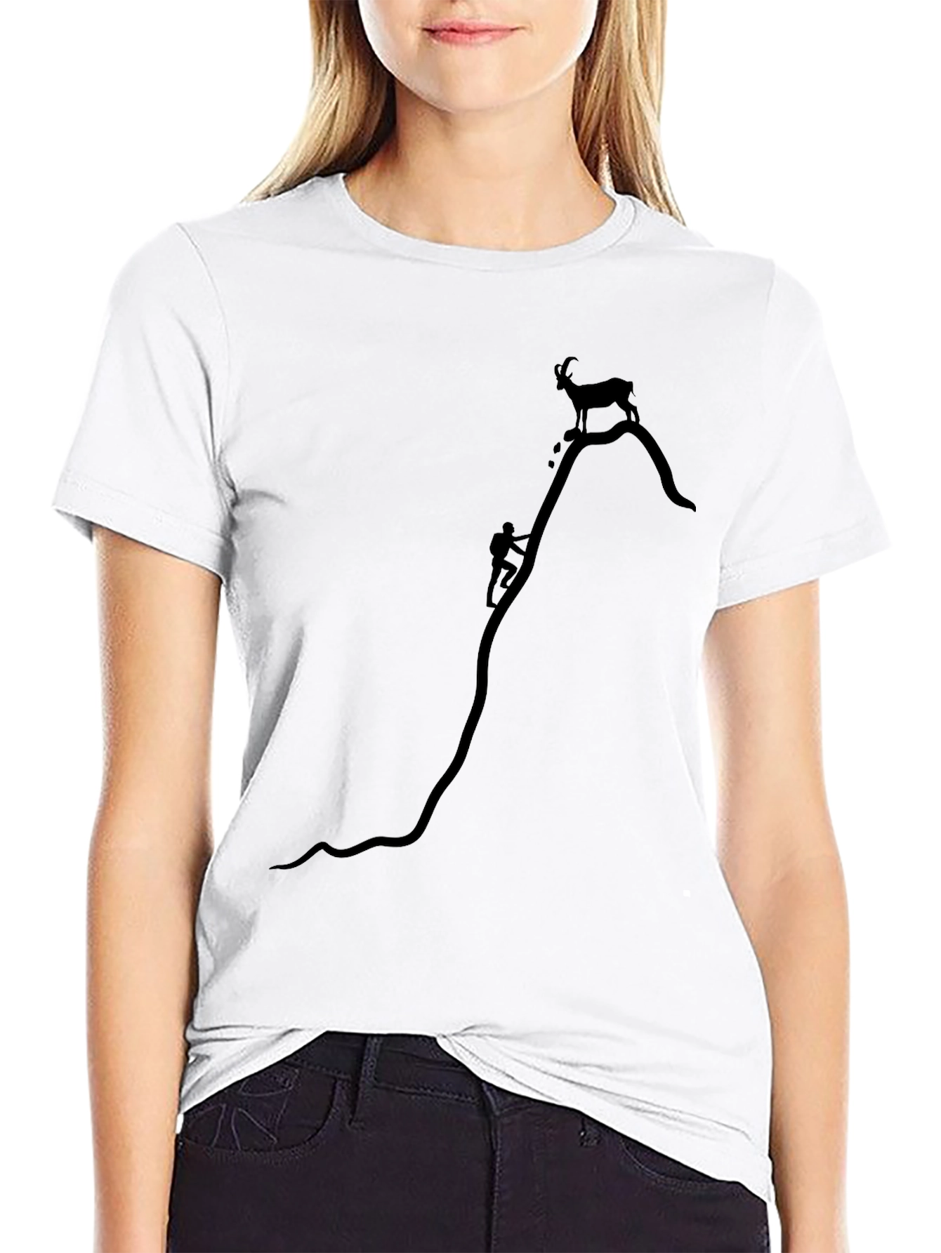 Black Mountain Climber Graphic Tee