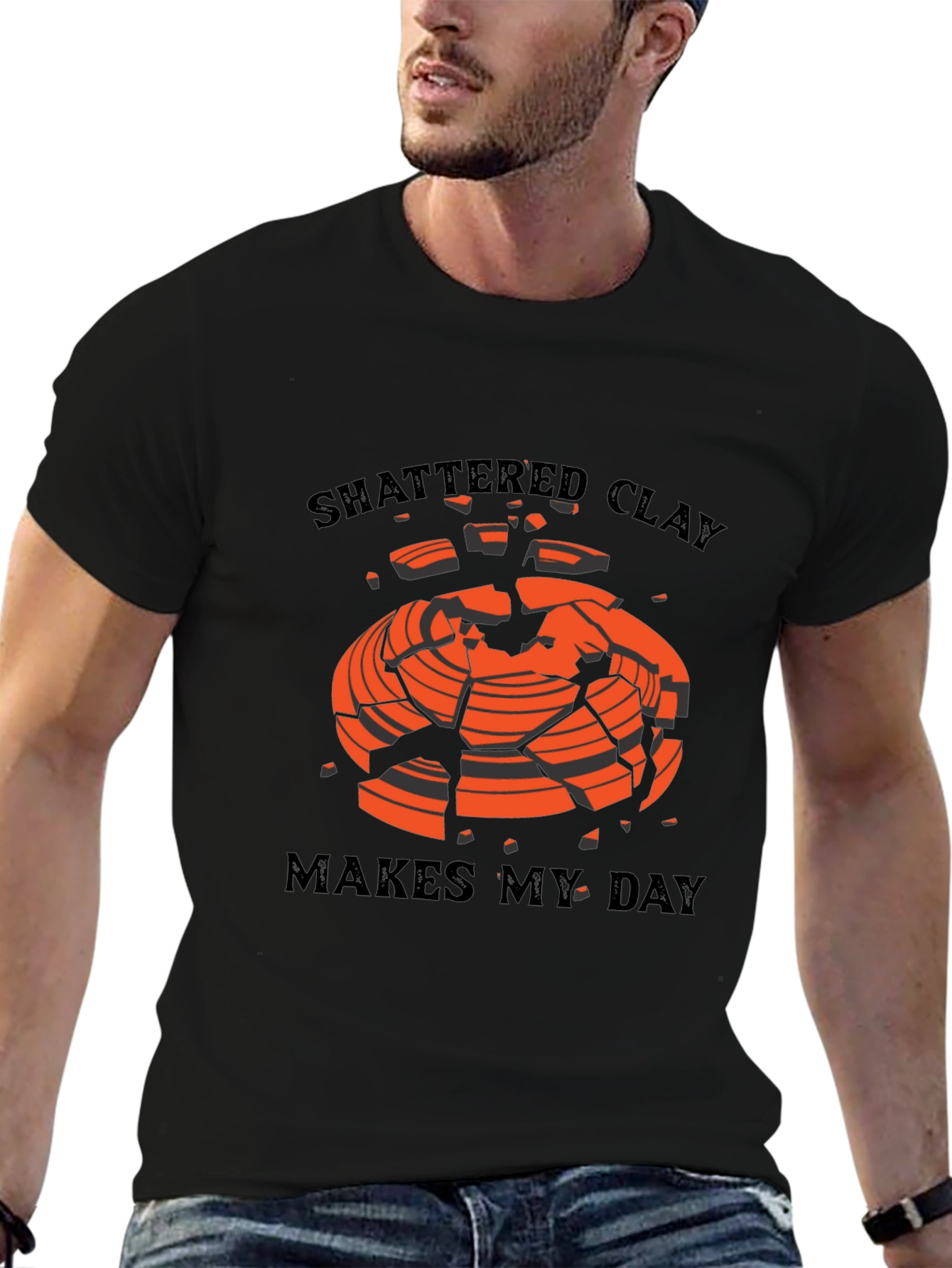 Shattered Clay Makes My Day T-Shirt - Trap & Skeet