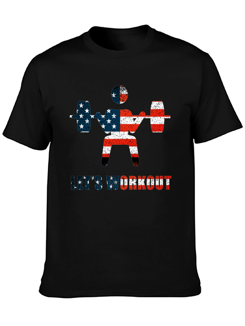 USA Flag Workout T-Shirt