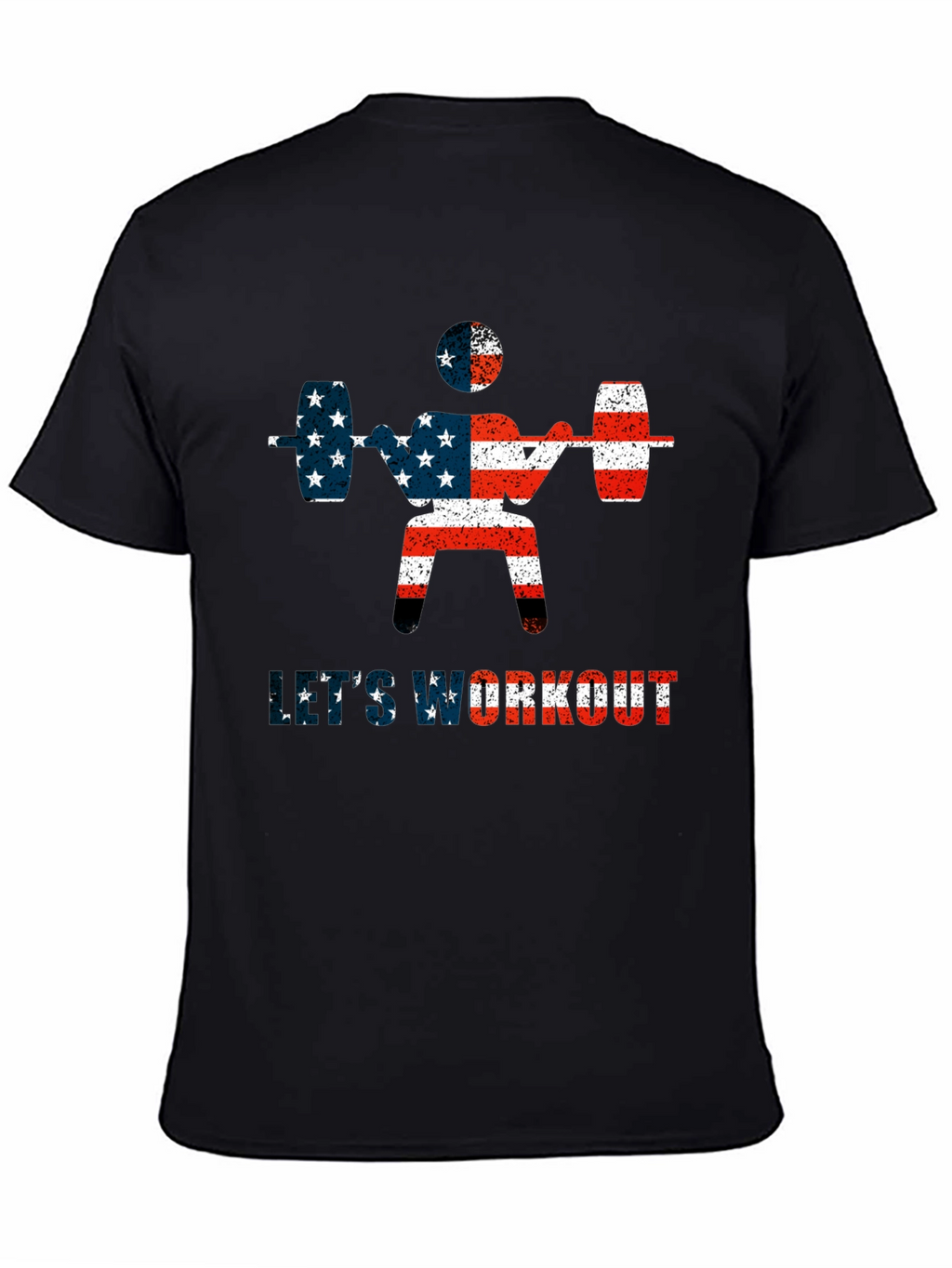 USA Flag Workout T-Shirt