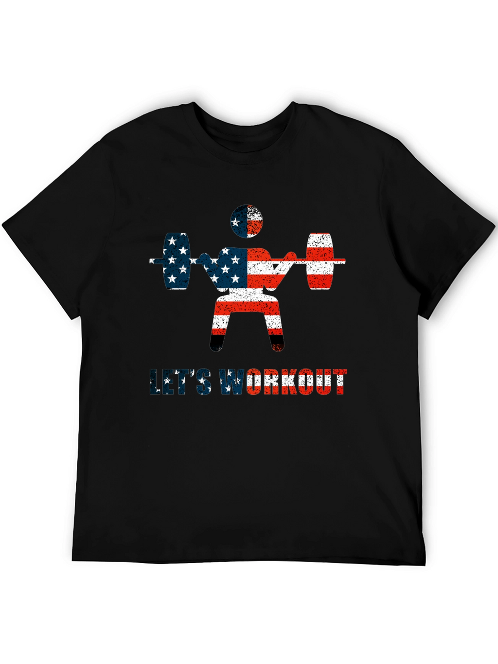 USA Flag Workout T-Shirt