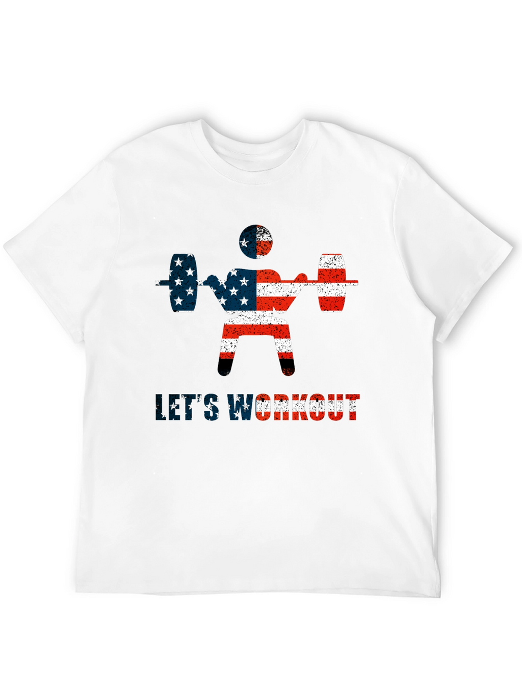 USA Flag Workout T-Shirt