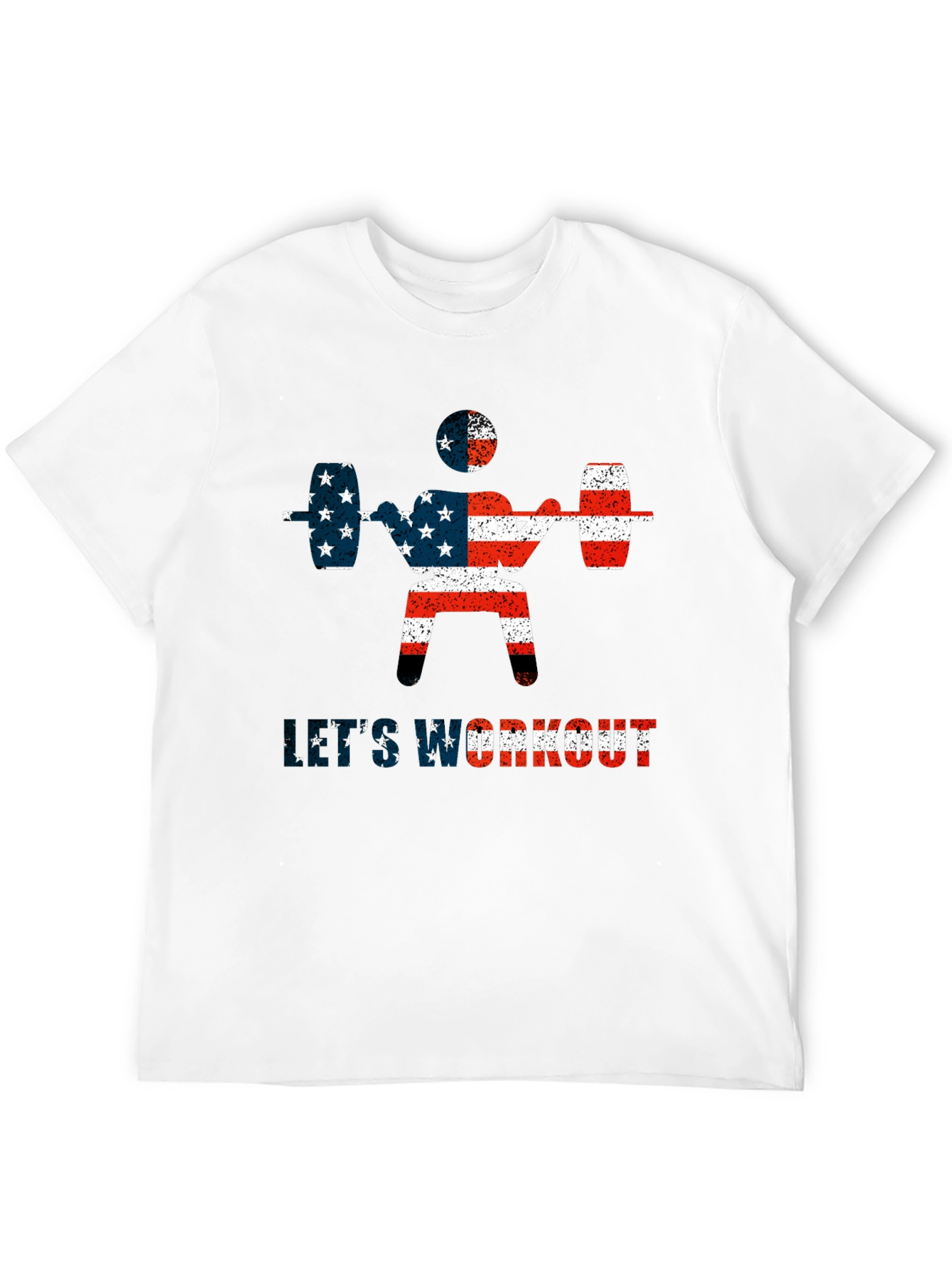 USA Flag Workout T-Shirt