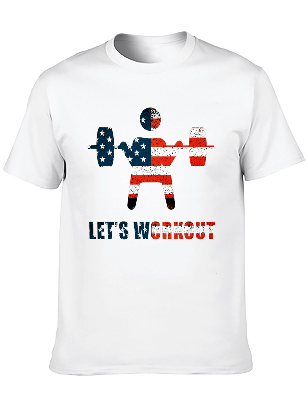 USA Flag Workout T-Shirt