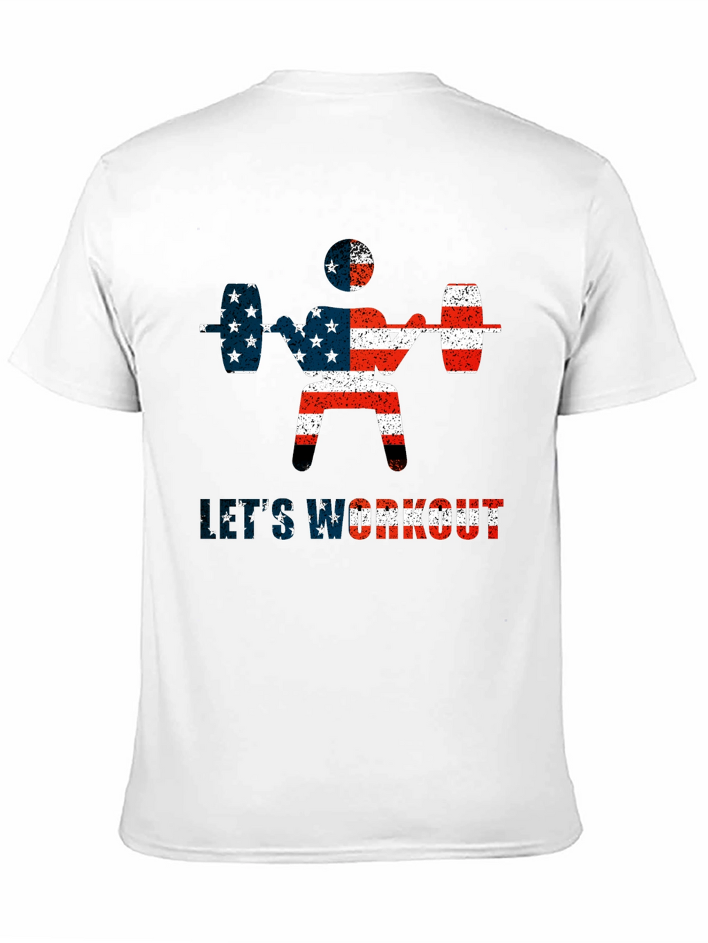 USA Flag Workout T-Shirt
