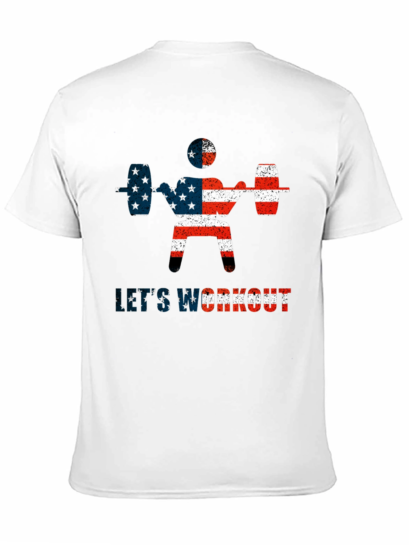 USA Flag Workout T-Shirt