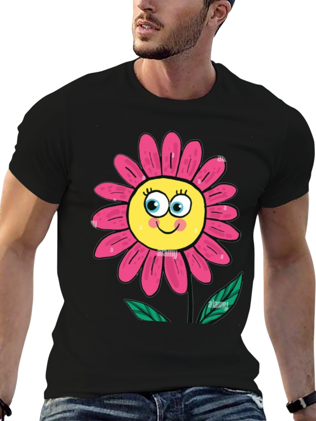 Funny Flower Graphic T-Shirt - Soft Cotton Tee