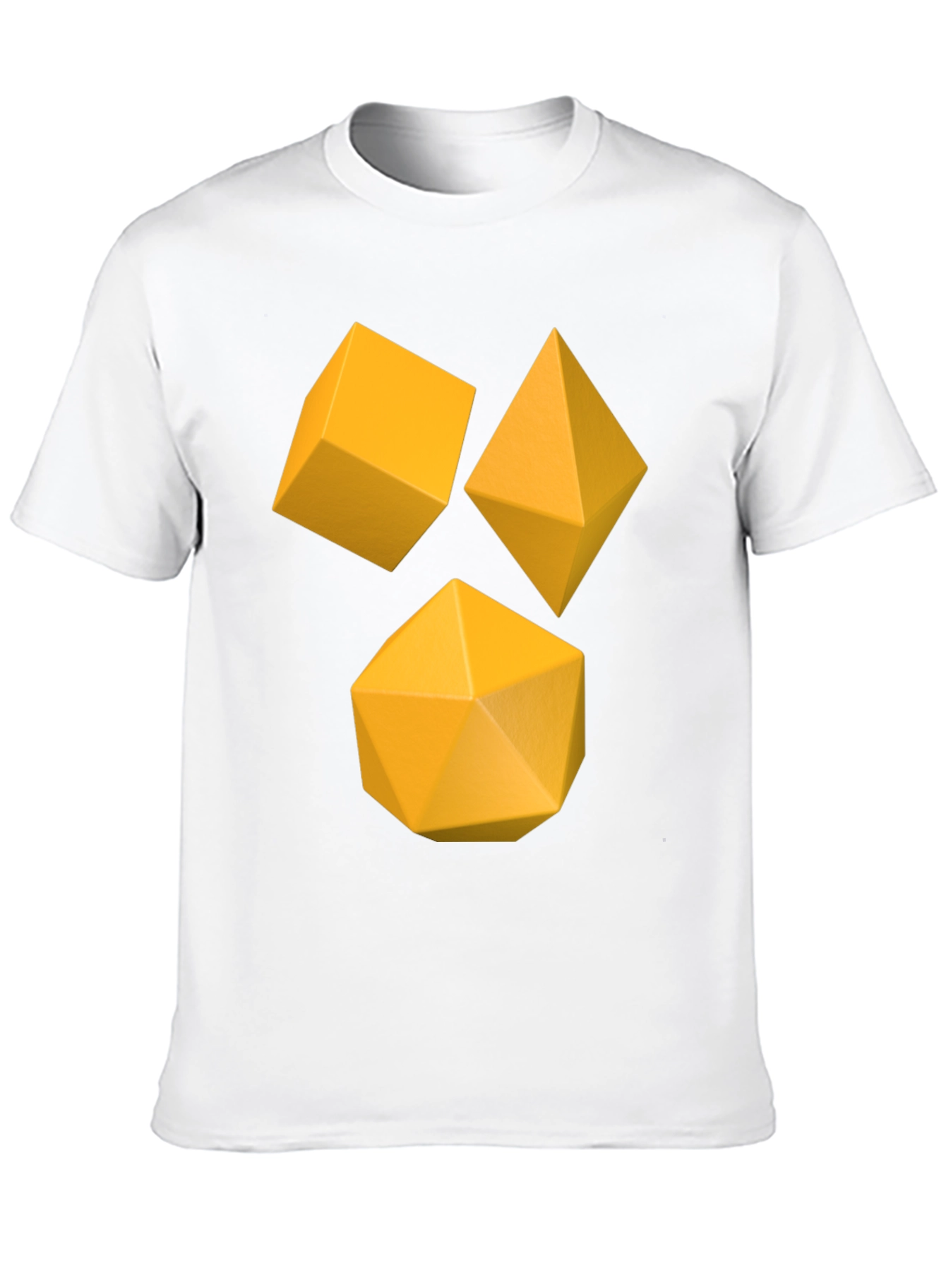Geometric Solids Black T-Shirt