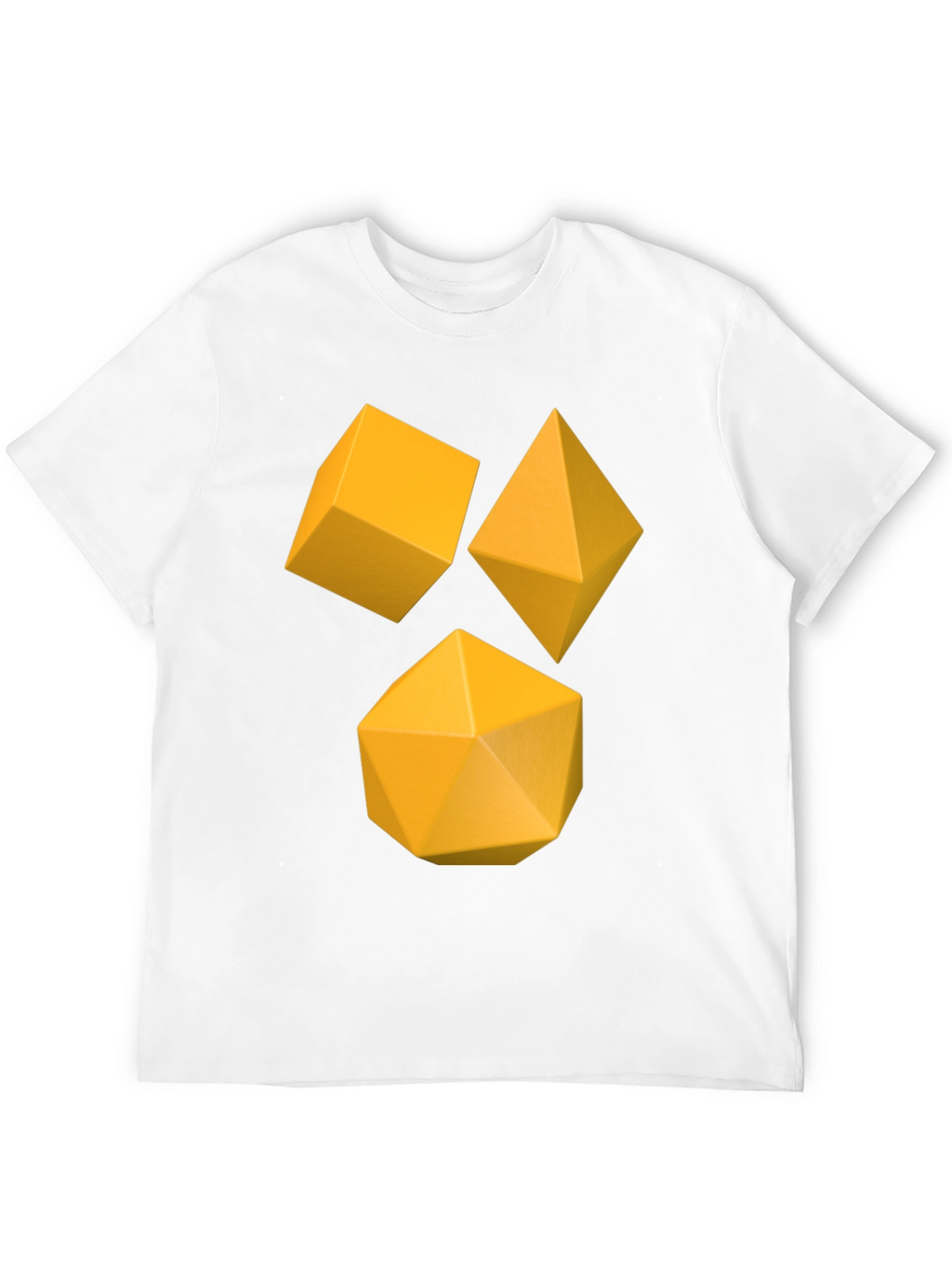 Geometric Solids Black T-Shirt