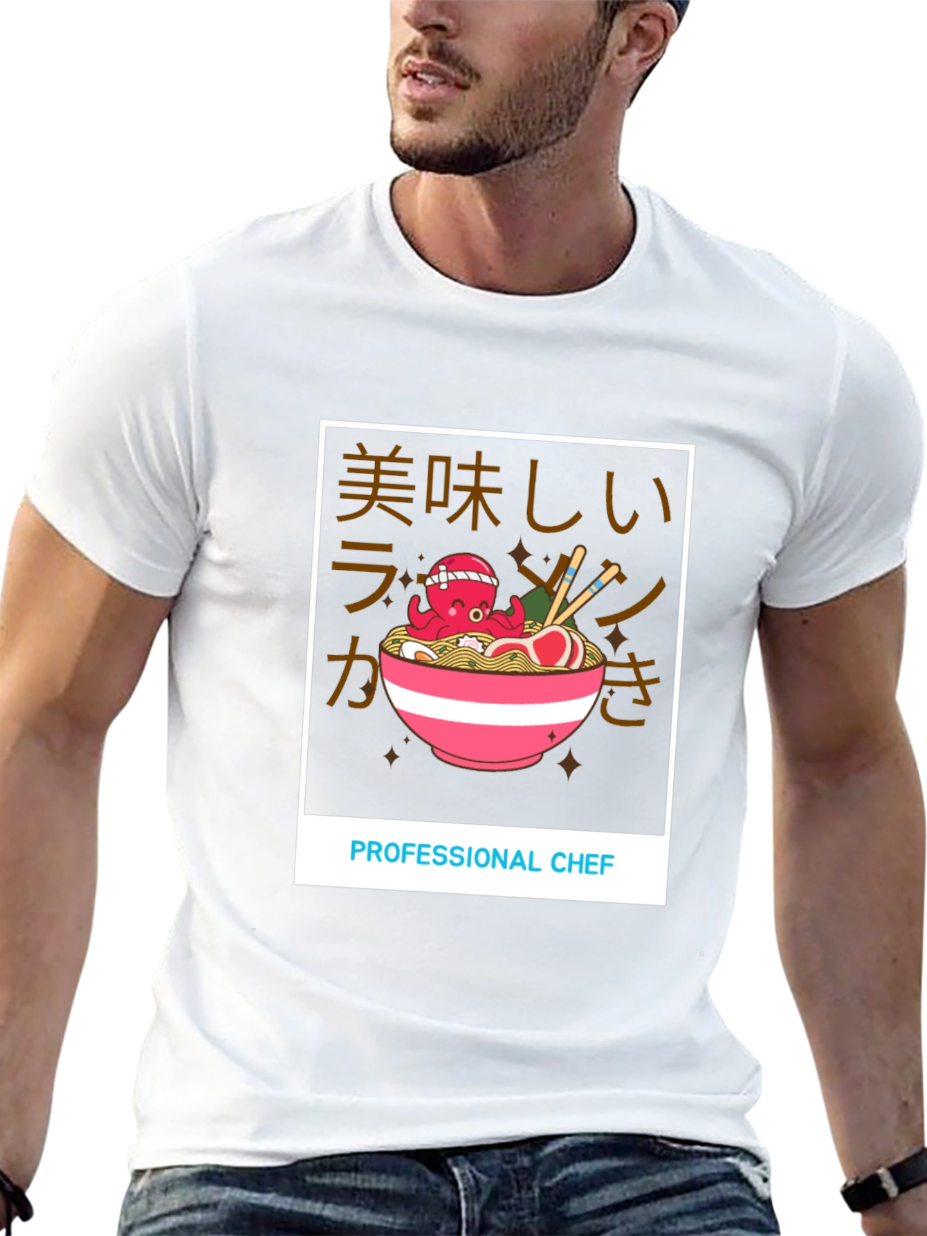 Octopus Chef Ramen T-Shirt - Unique Graphic Tee