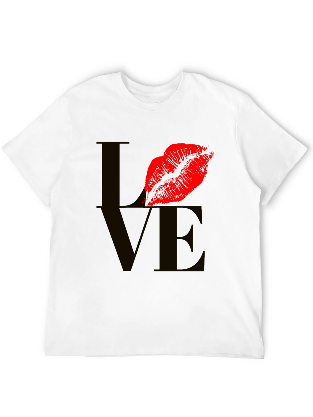 Love Lips Graphic Tee - Stylish Black T-Shirt