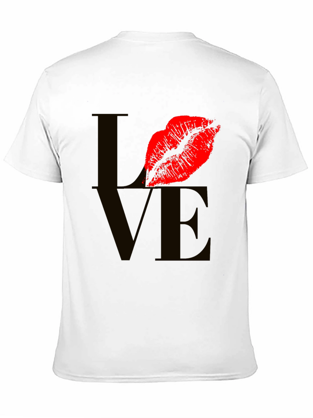 Love Lips Graphic Tee - Stylish Black T-Shirt