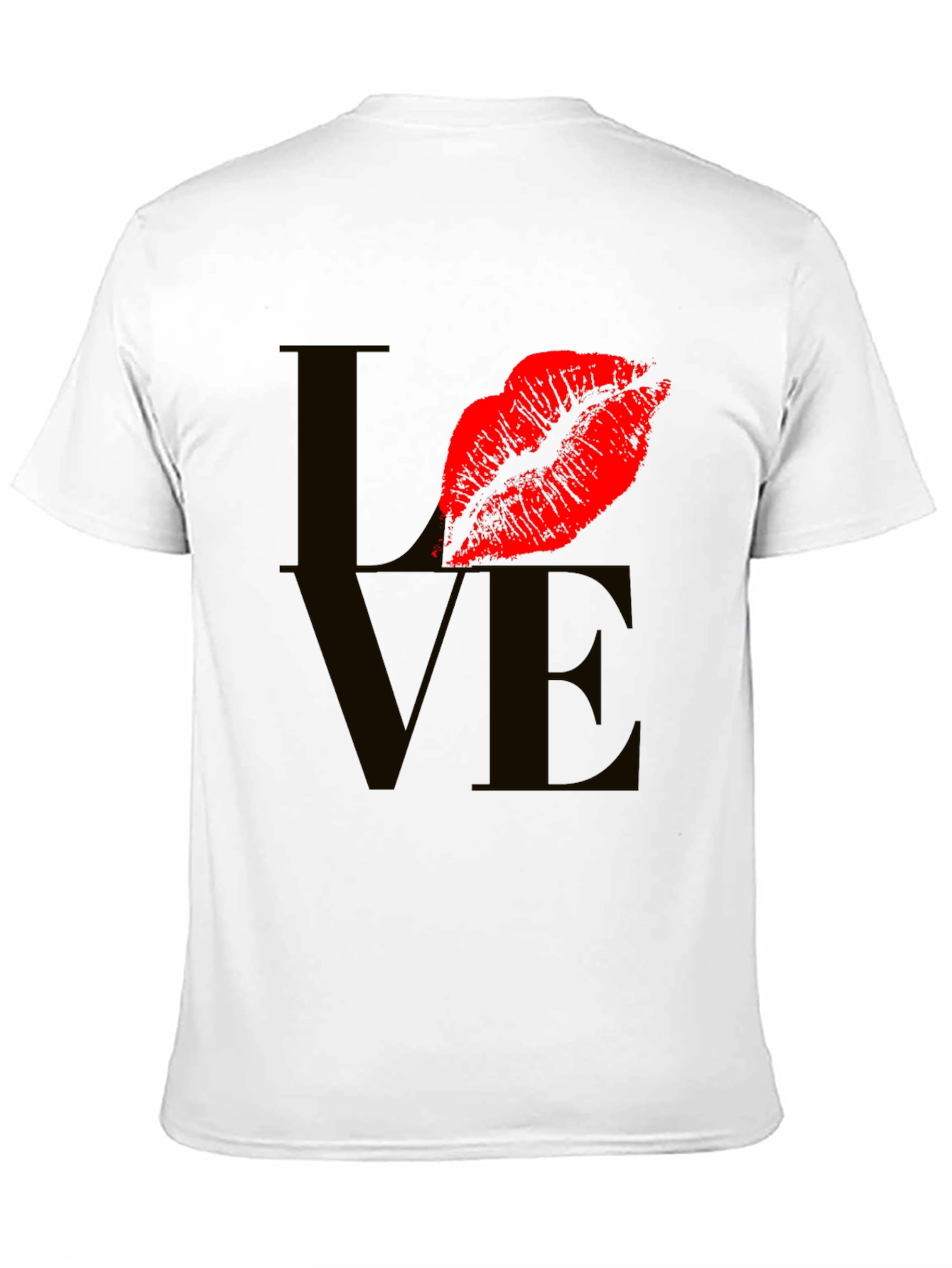 Love Lips Graphic Tee - Stylish Black T-Shirt