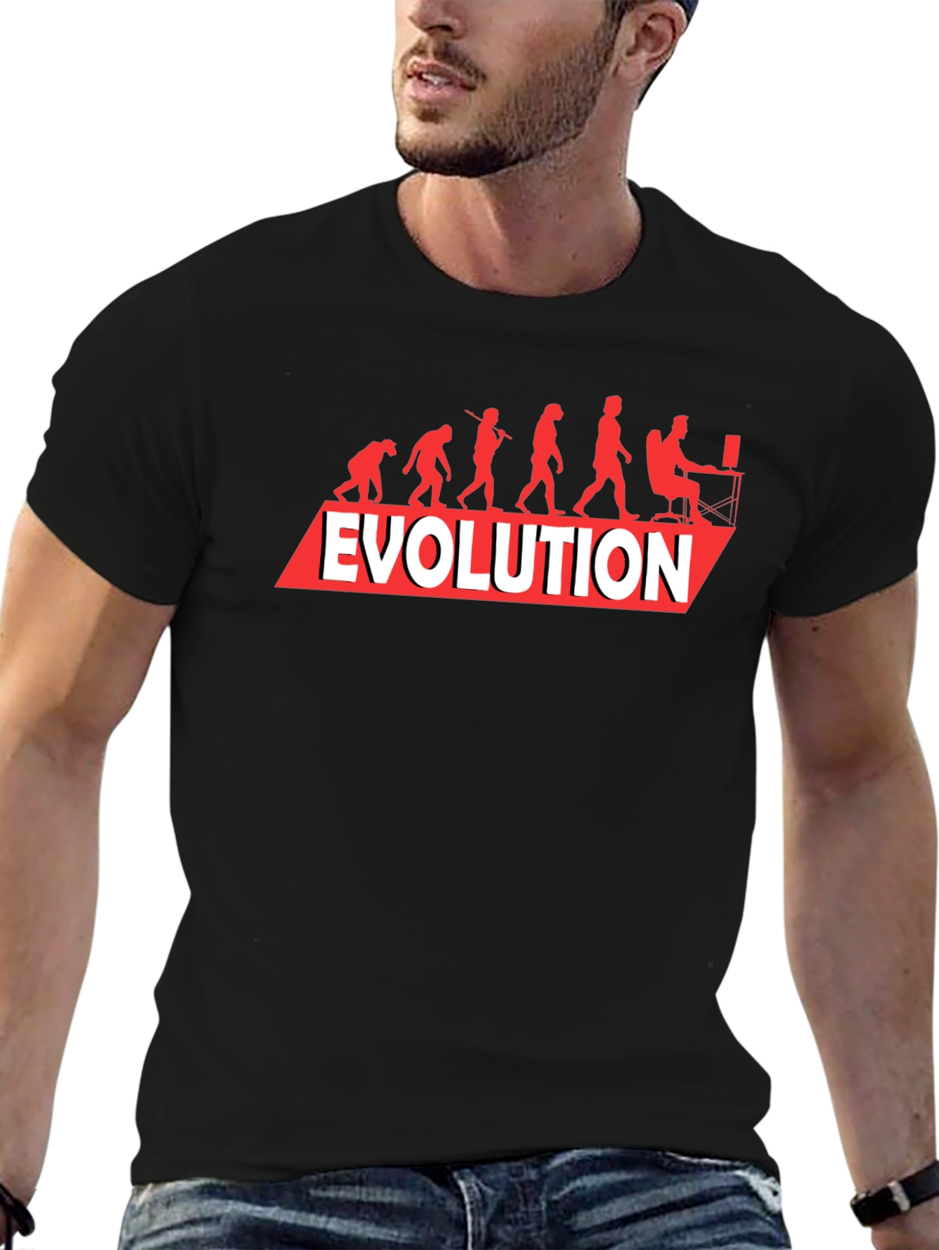 Evolution of Man T-Shirt - Funny Geeky Gamer Tee