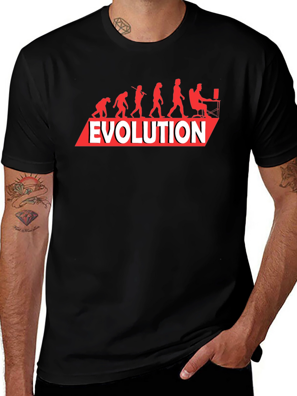Evolution of Man T-Shirt - Funny Geeky Gamer Tee