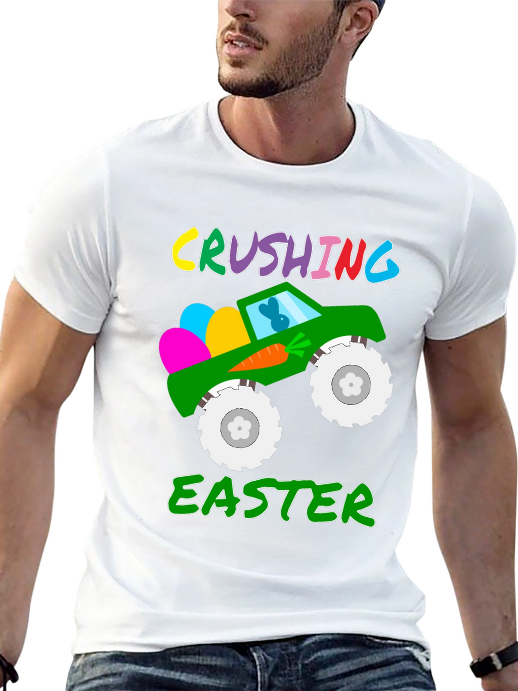 Crushing Easter Monster Truck T-Shirt