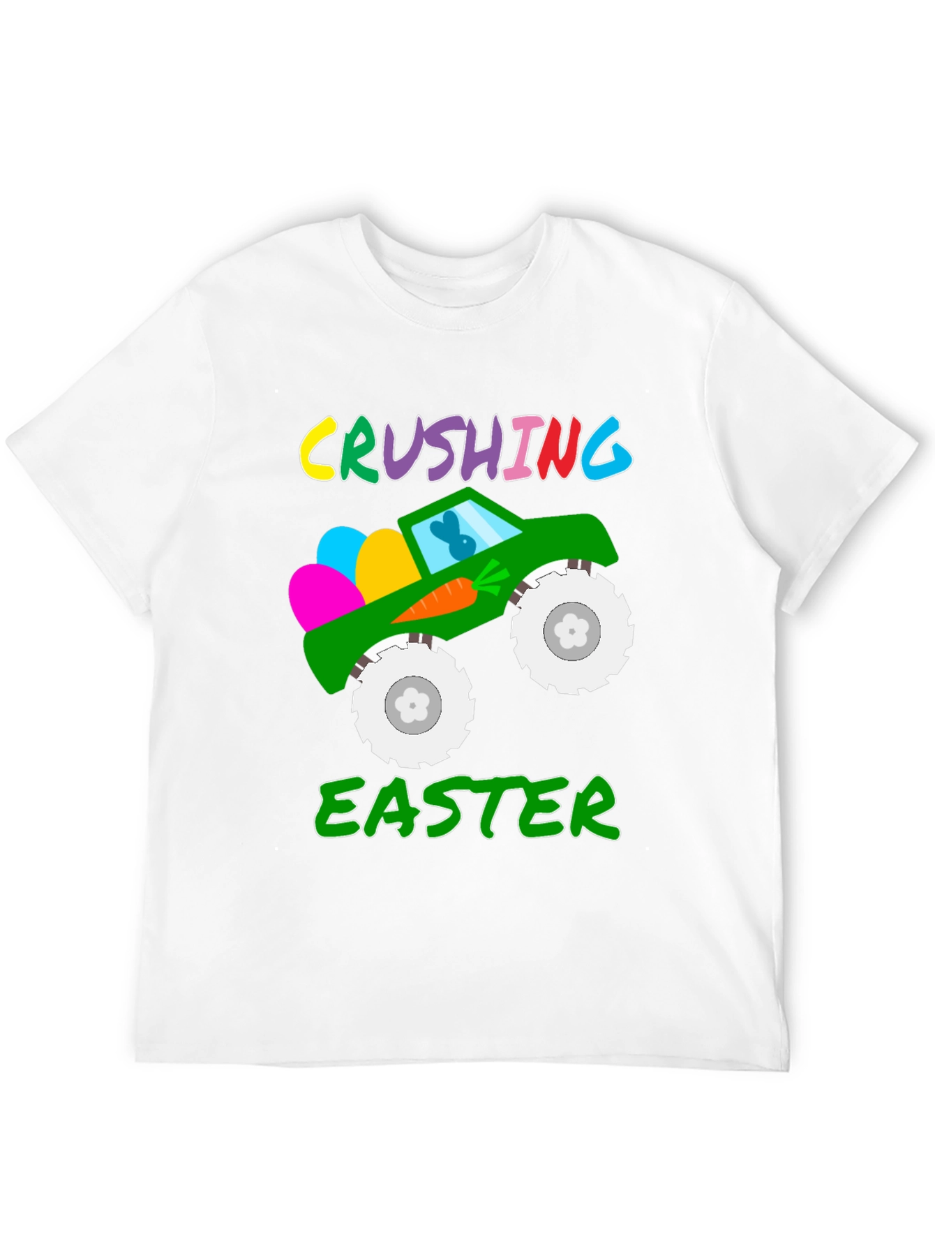 Crushing Easter Monster Truck T-Shirt