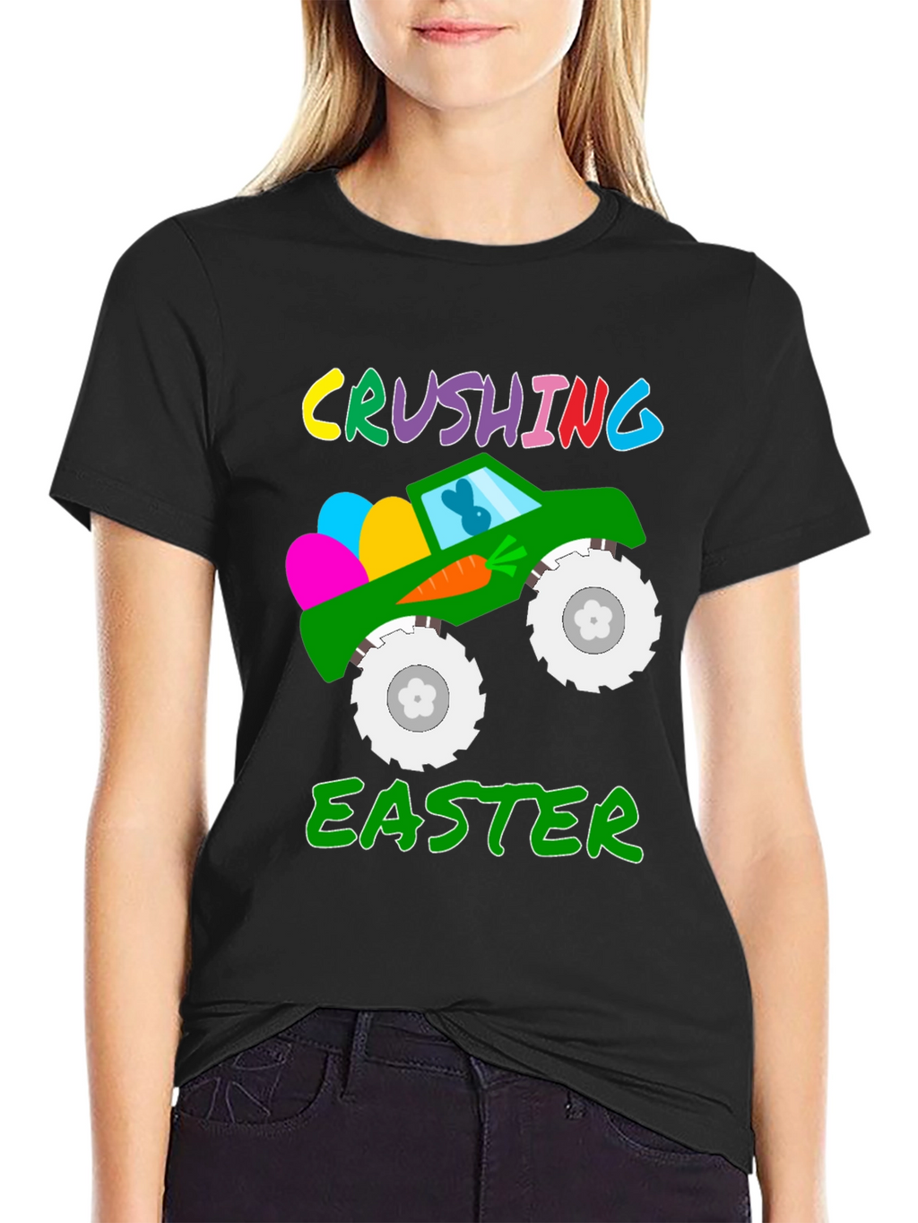 Crushing Easter Monster Truck T-Shirt
